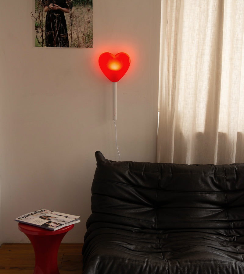 L'avant gardiste Déco Lampe murale Sucette Cœur chambre