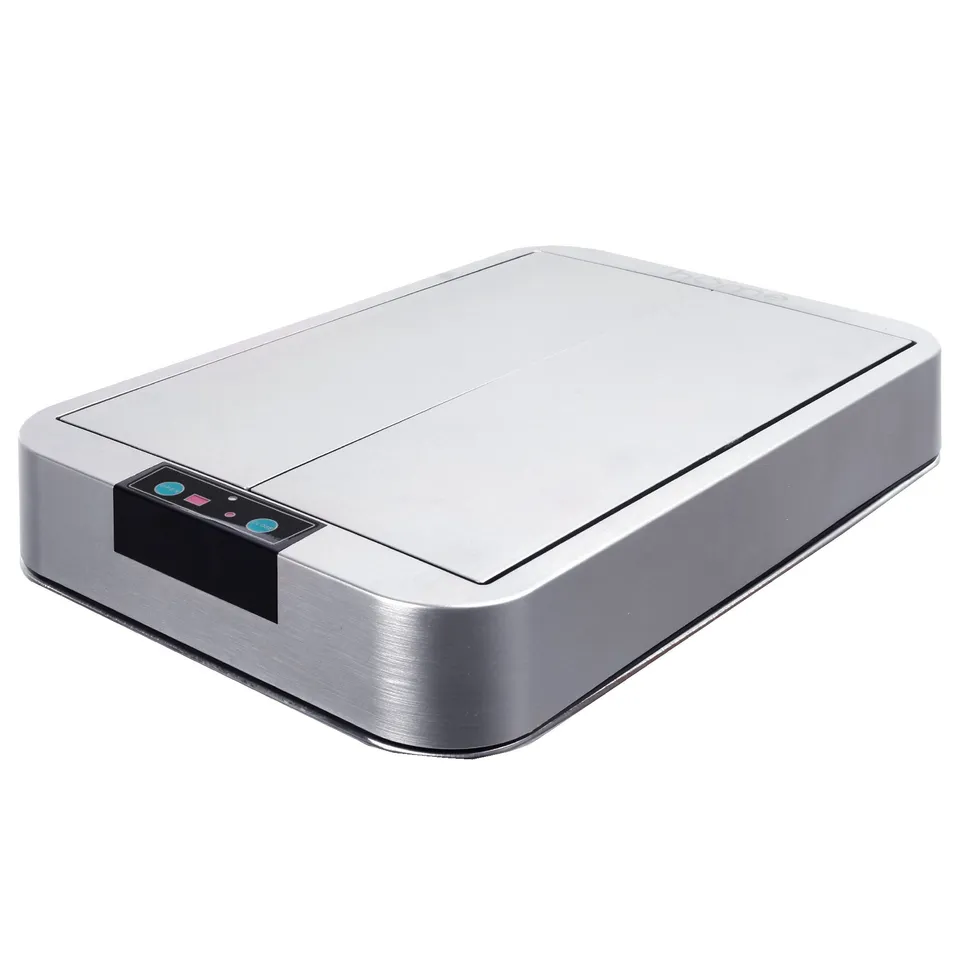 Red Deco Silverlake couvercle automatique chrome 60/80L