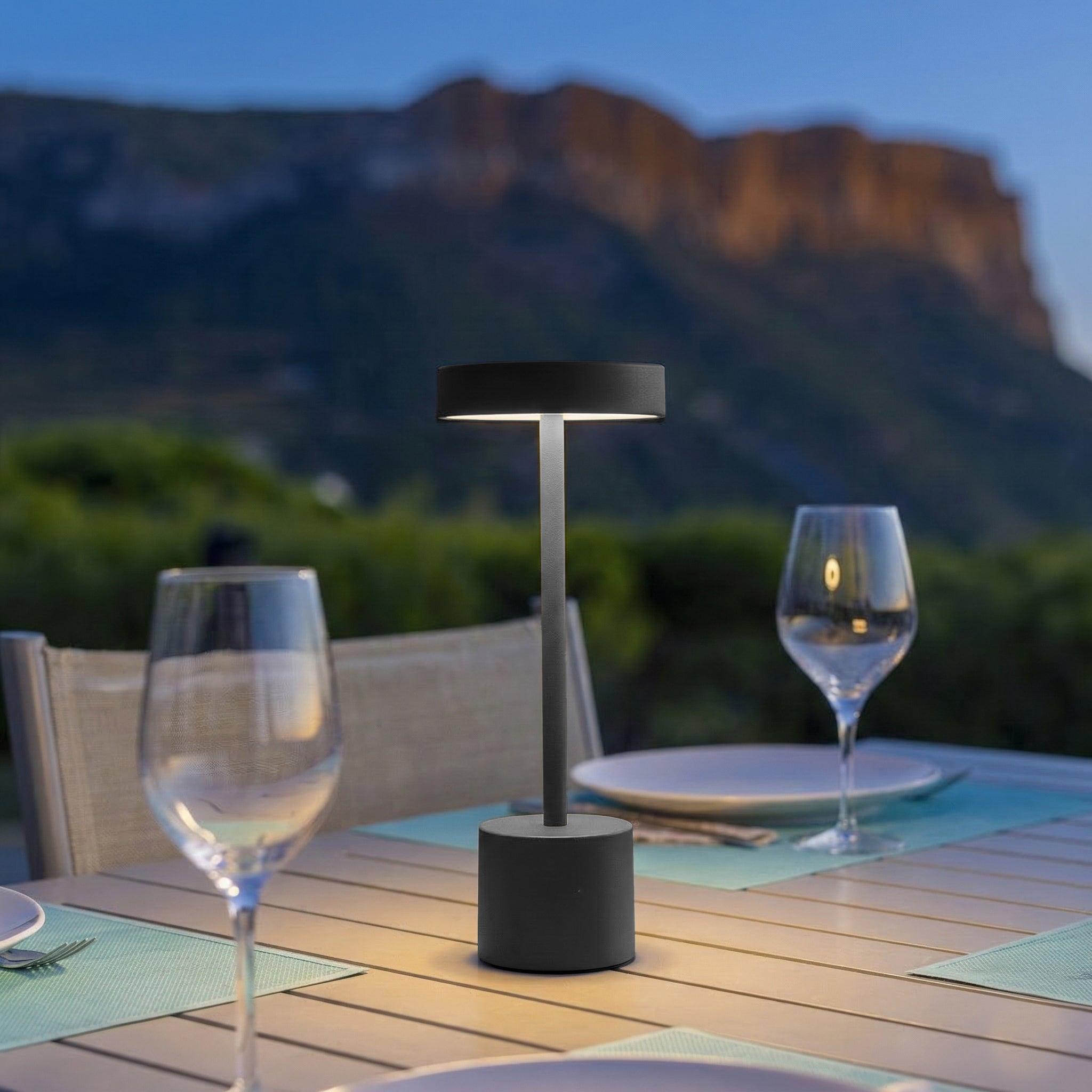 Red Deco Roby H30 lampe sans fil gris foncé tactile