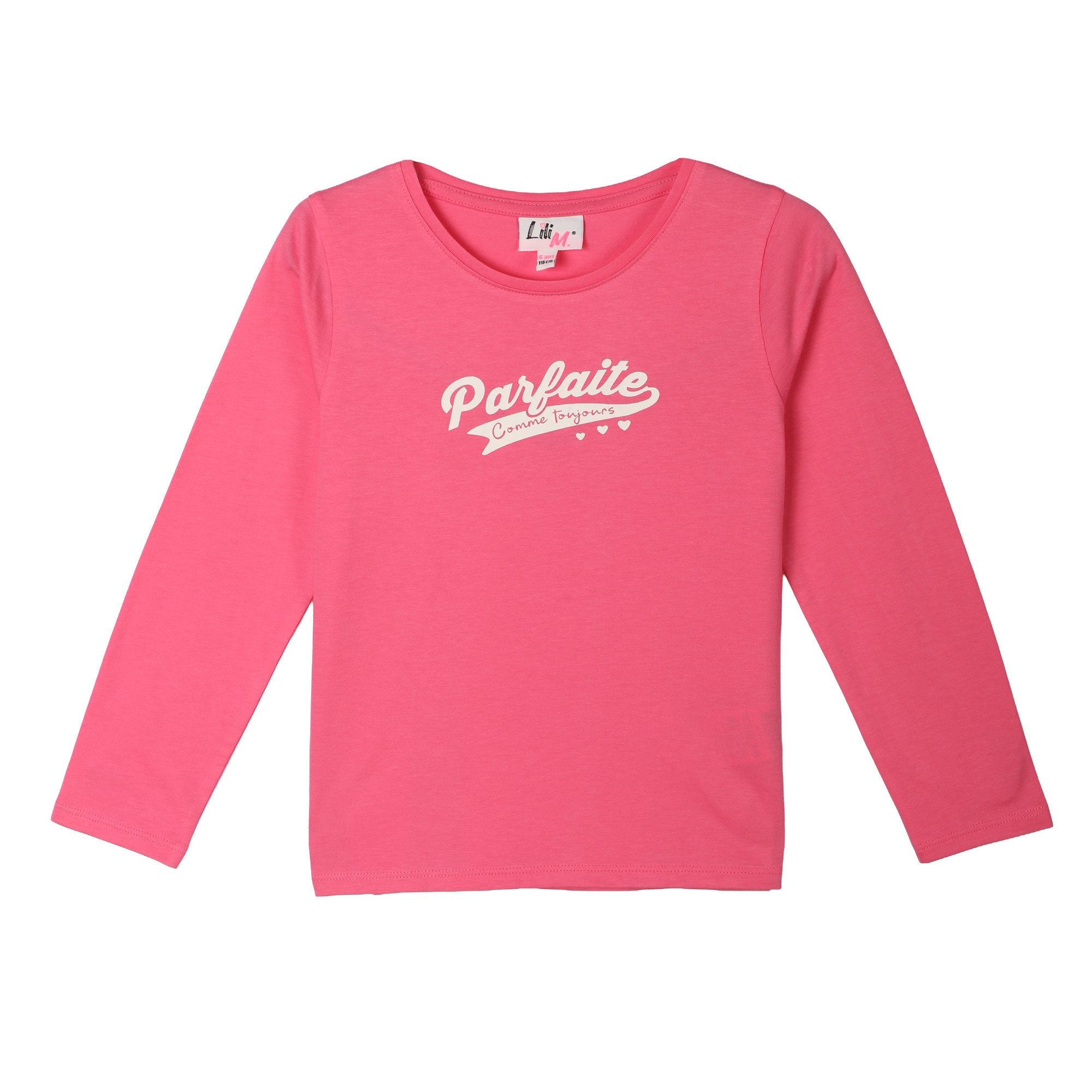 Tee-shirt enfant Rose foncé manches courtes