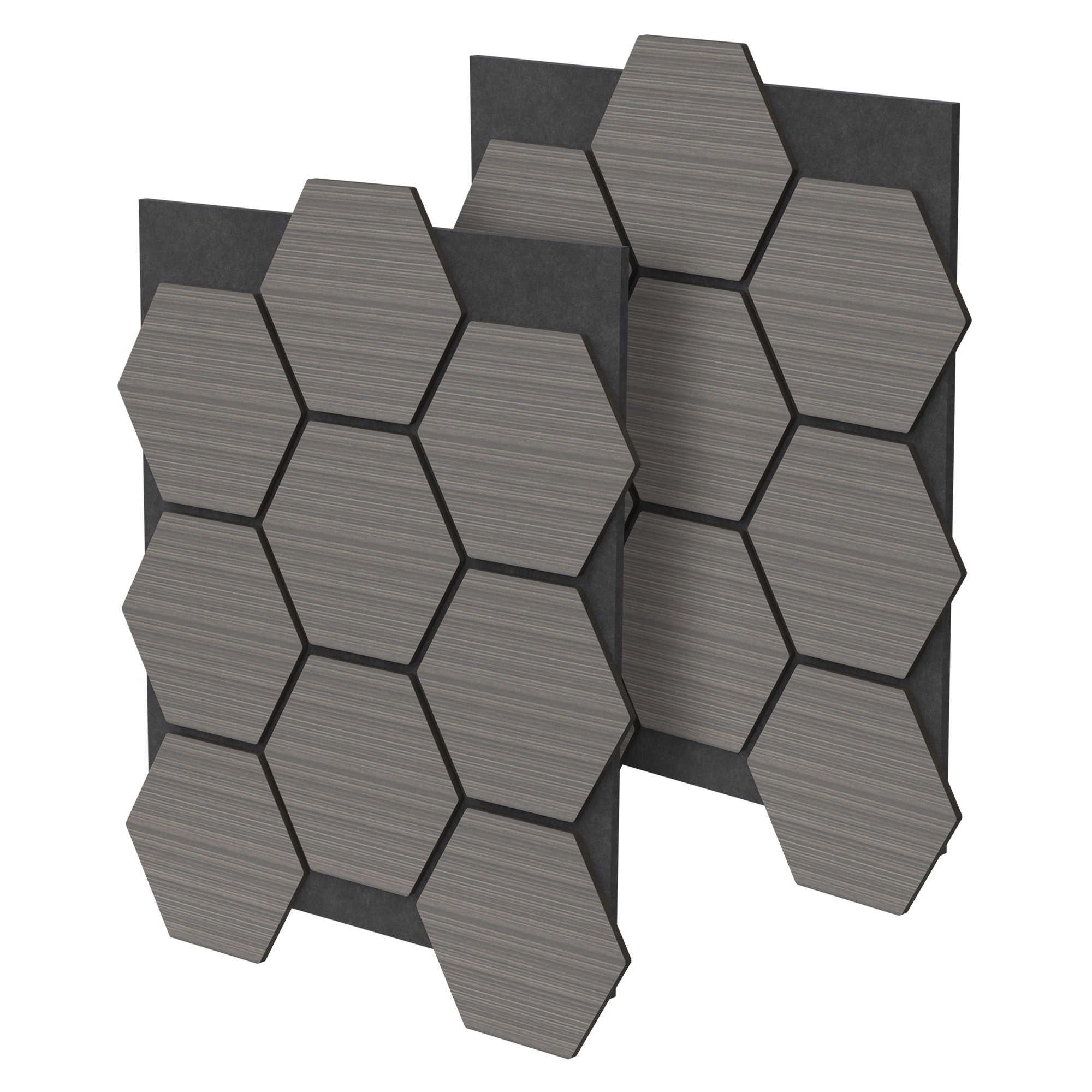 ECD Germany Panneau Acoustique Nid d'Abeille Brun 1 m²