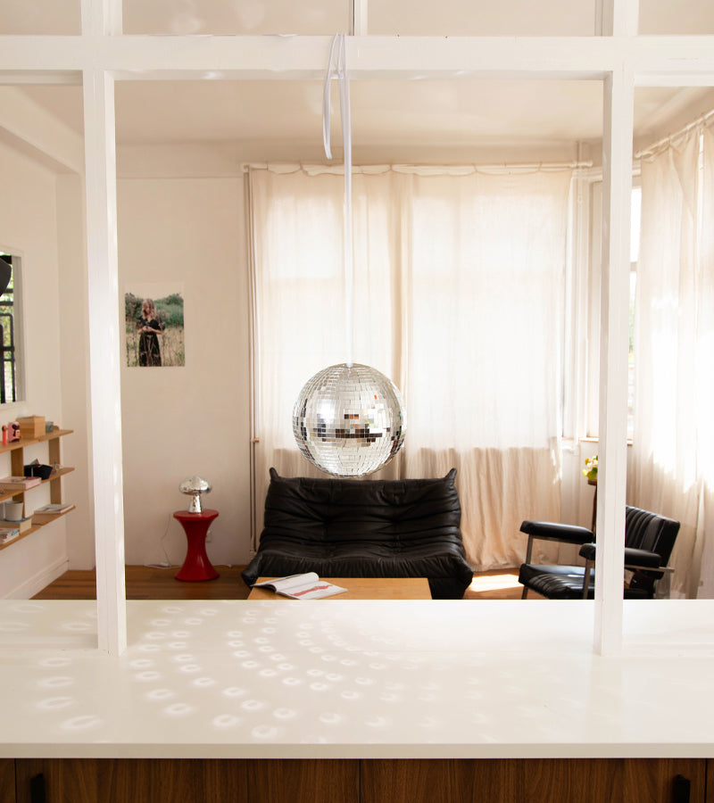 L'avant gardiste Déco lumineuse Lampe boule disco à poser ambiance fête