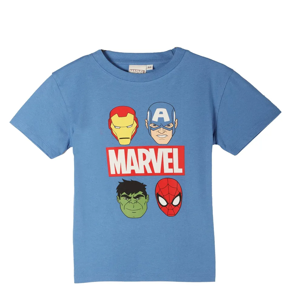 Marvel tee-shirt bleu enfant manches courtes 06A