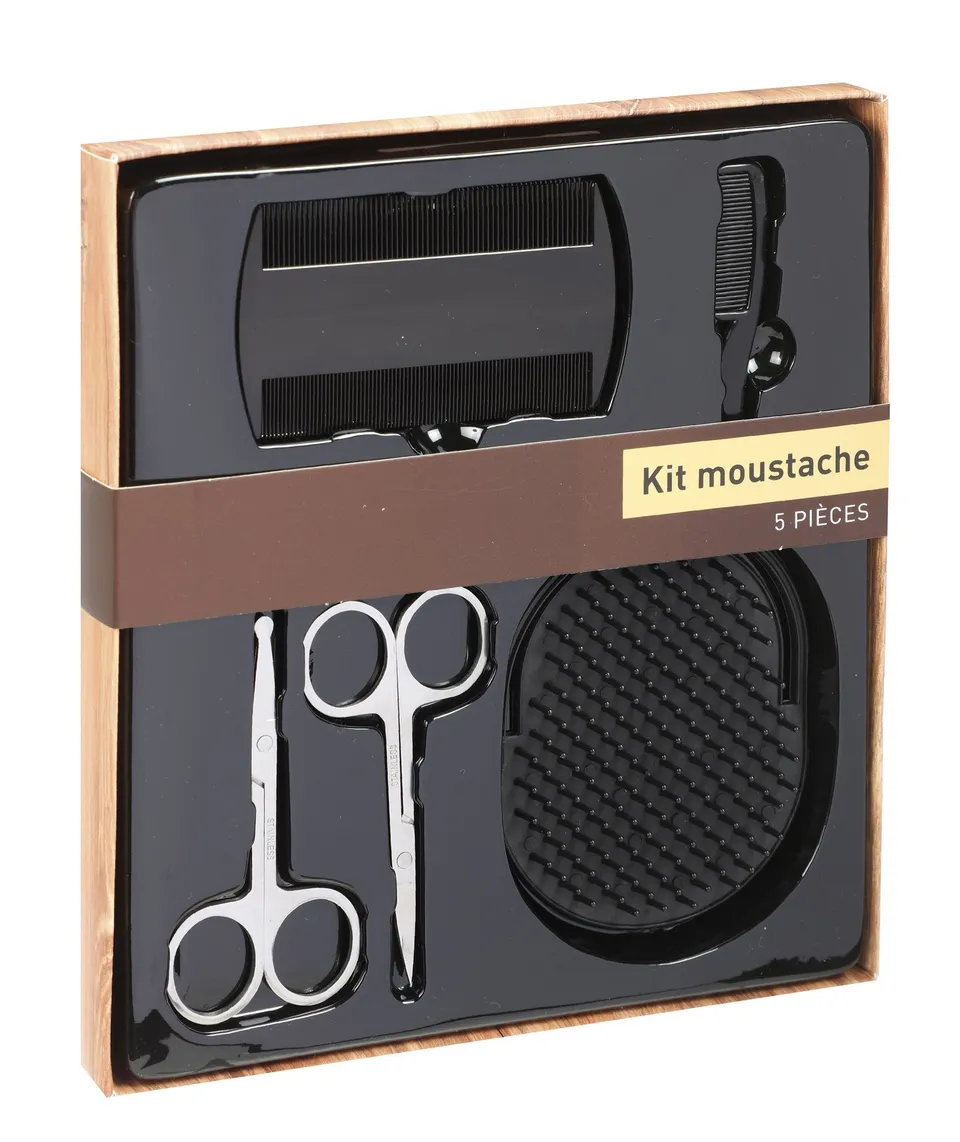 Kit moustache soin barbe homme coffret entretien