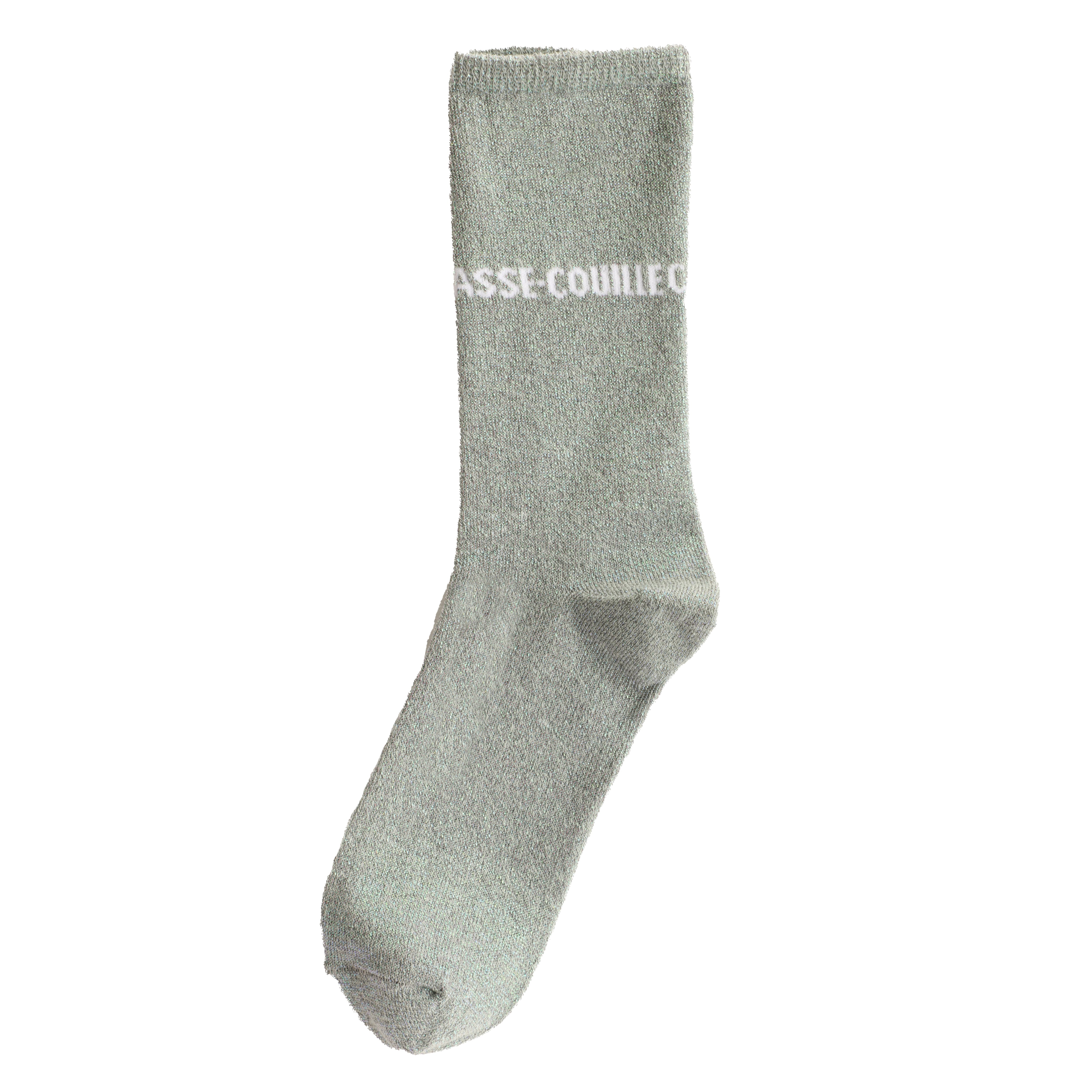 Stokomani Mode Chaussette à message verte 36/41