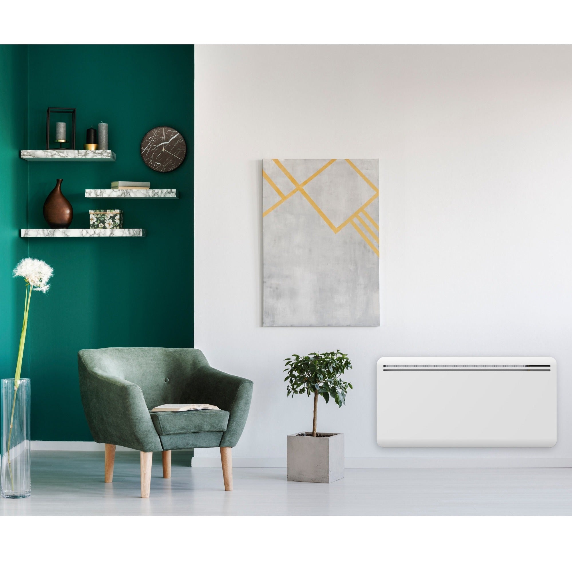 Red Deco Powell radiateur inertie céramique 2000W blanc