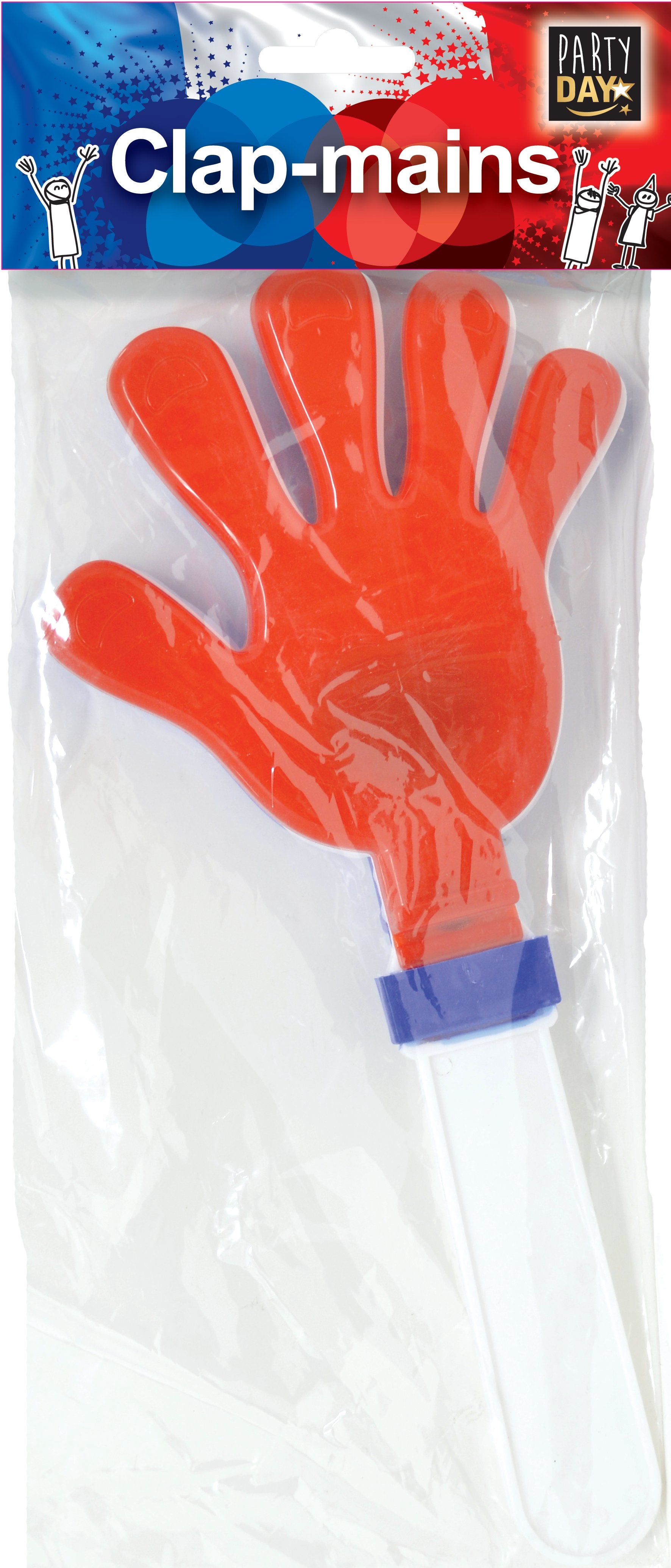 Clap mains supporter plastique fête et match