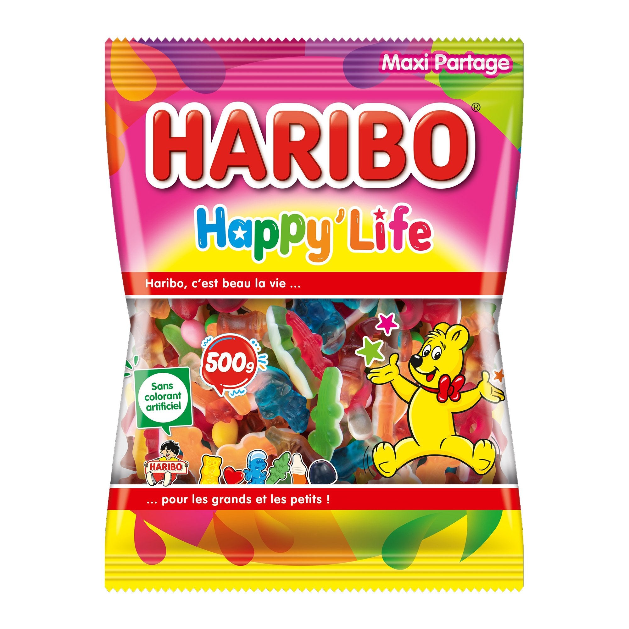 Haribo Happy Life sachet bonbons fruités