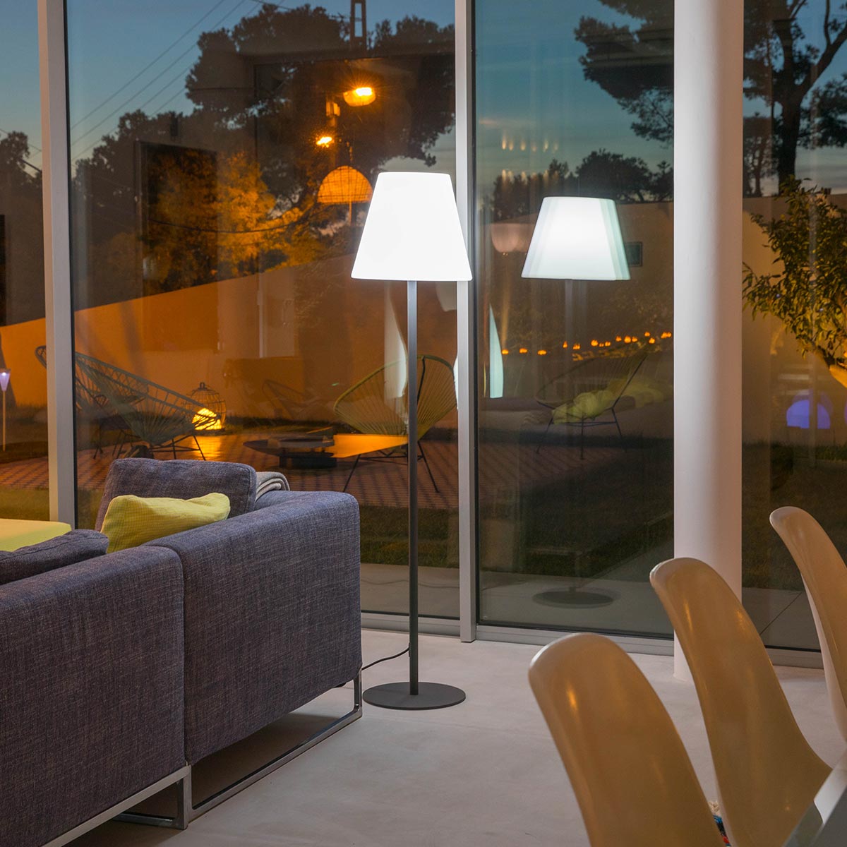 Red Deco Standy lampadaire filaire E27 H150cm blanc froid