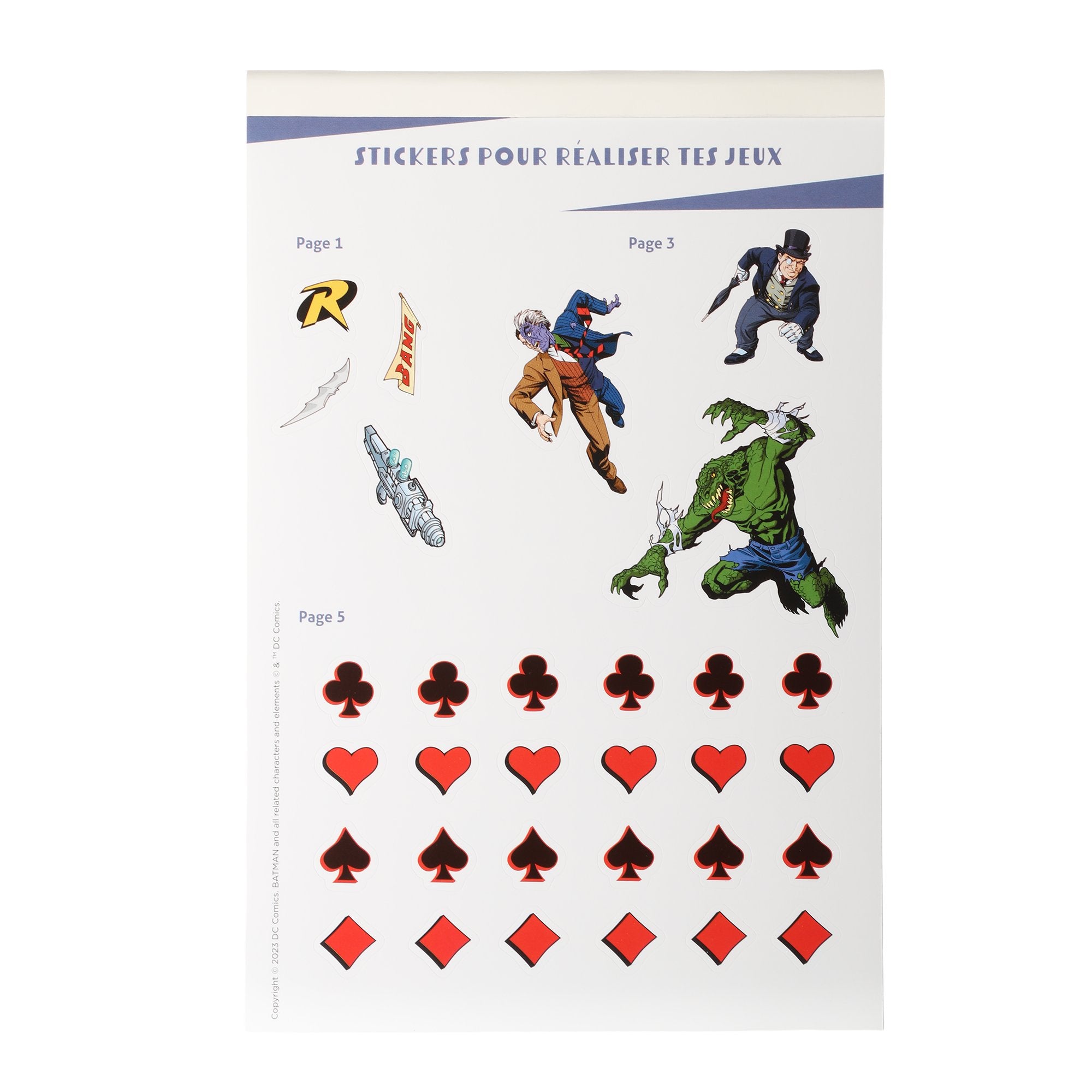 Stokomani Batman bloc stickers et activités enfant
