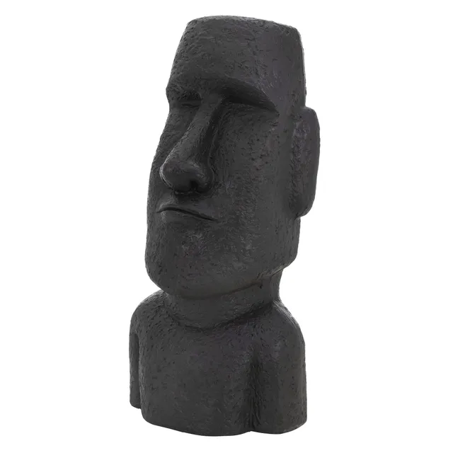 ECD Germany Haus & Wohnen statue Moaï 53,5 cm anthracite résine