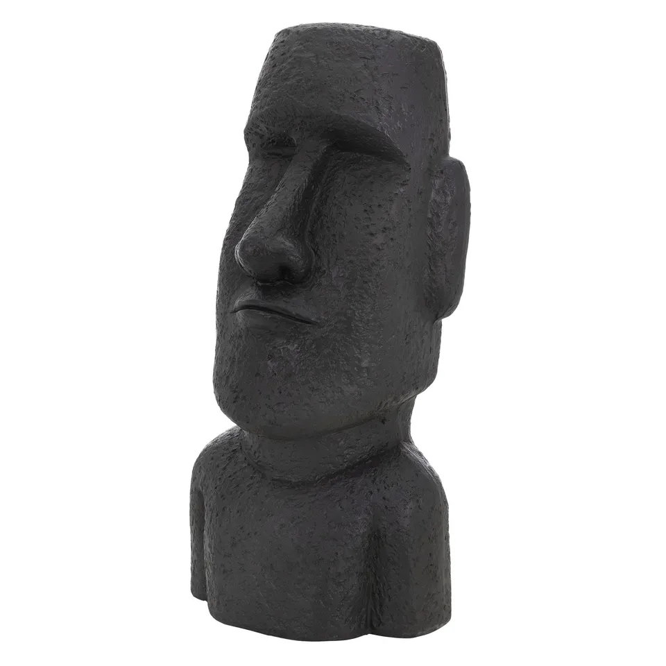 ECD Germany Haus & Wohnen statue Moaï 53,5 cm anthracite résine