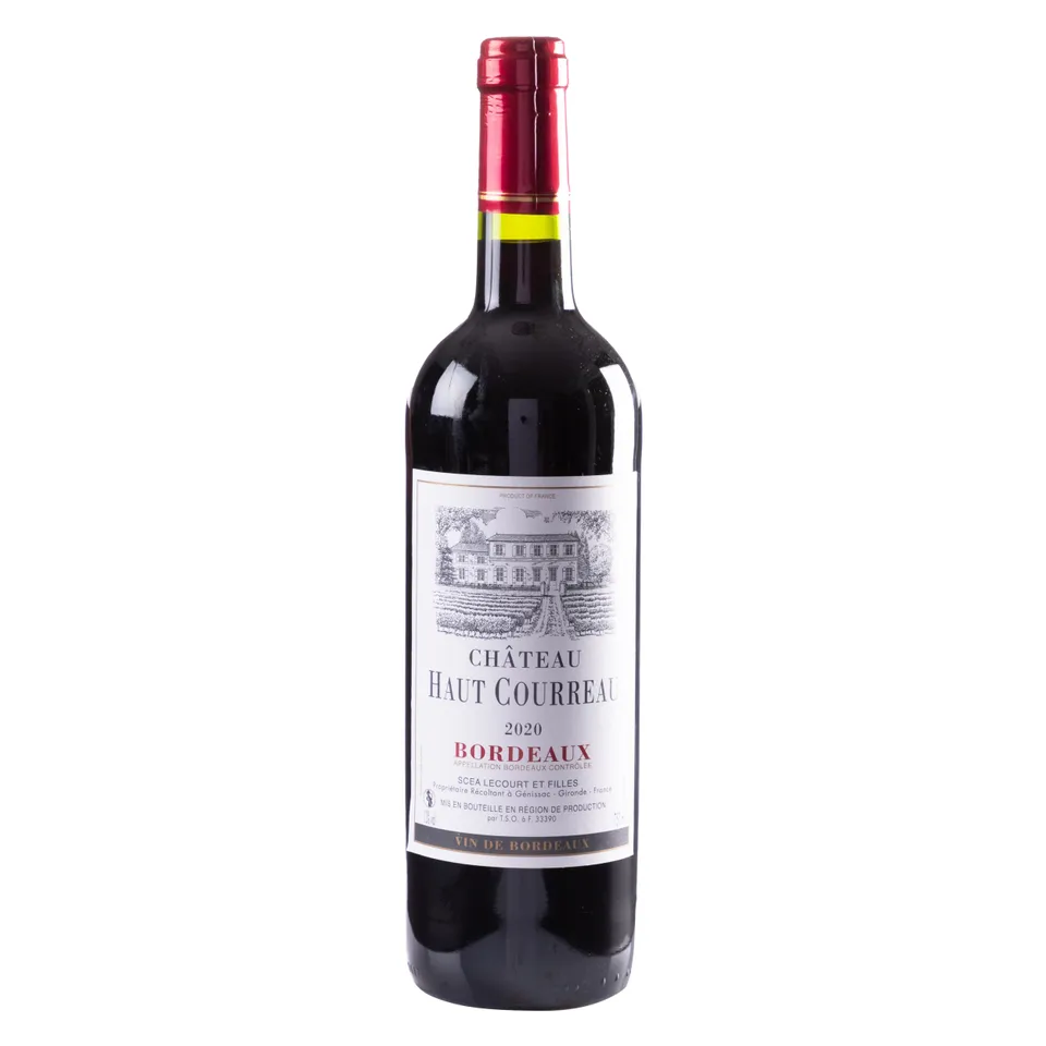 Château Haut Courreau Bordeaux AOP 2020 rouge merlot vin
