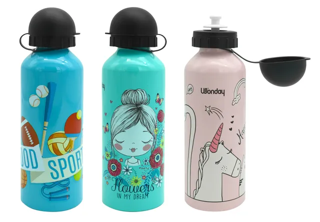 Safe Tool Gourde aluminium 500 ml école légère réutilisable