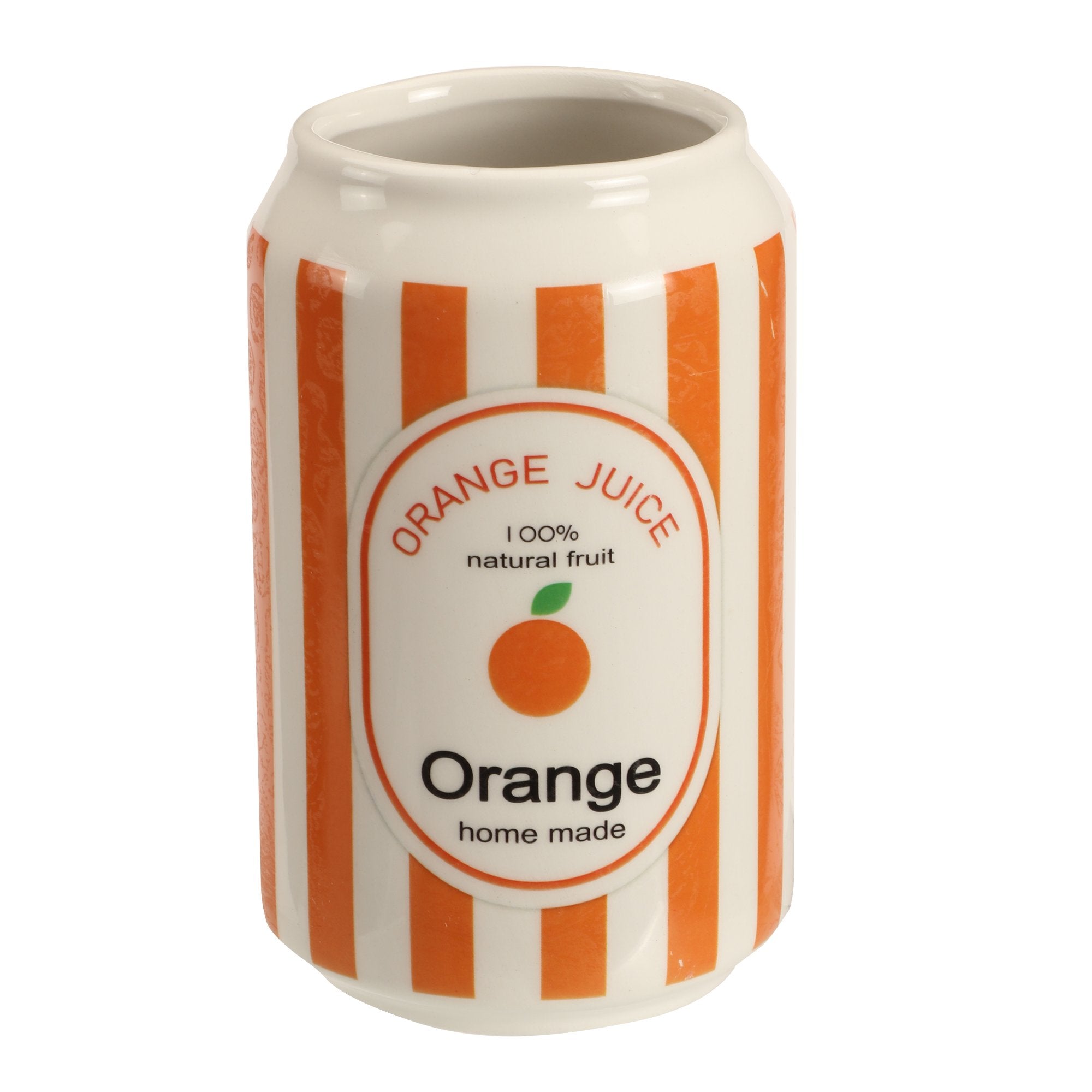 Stokomani Maison vase céramique Fruits orange 13,5 cm