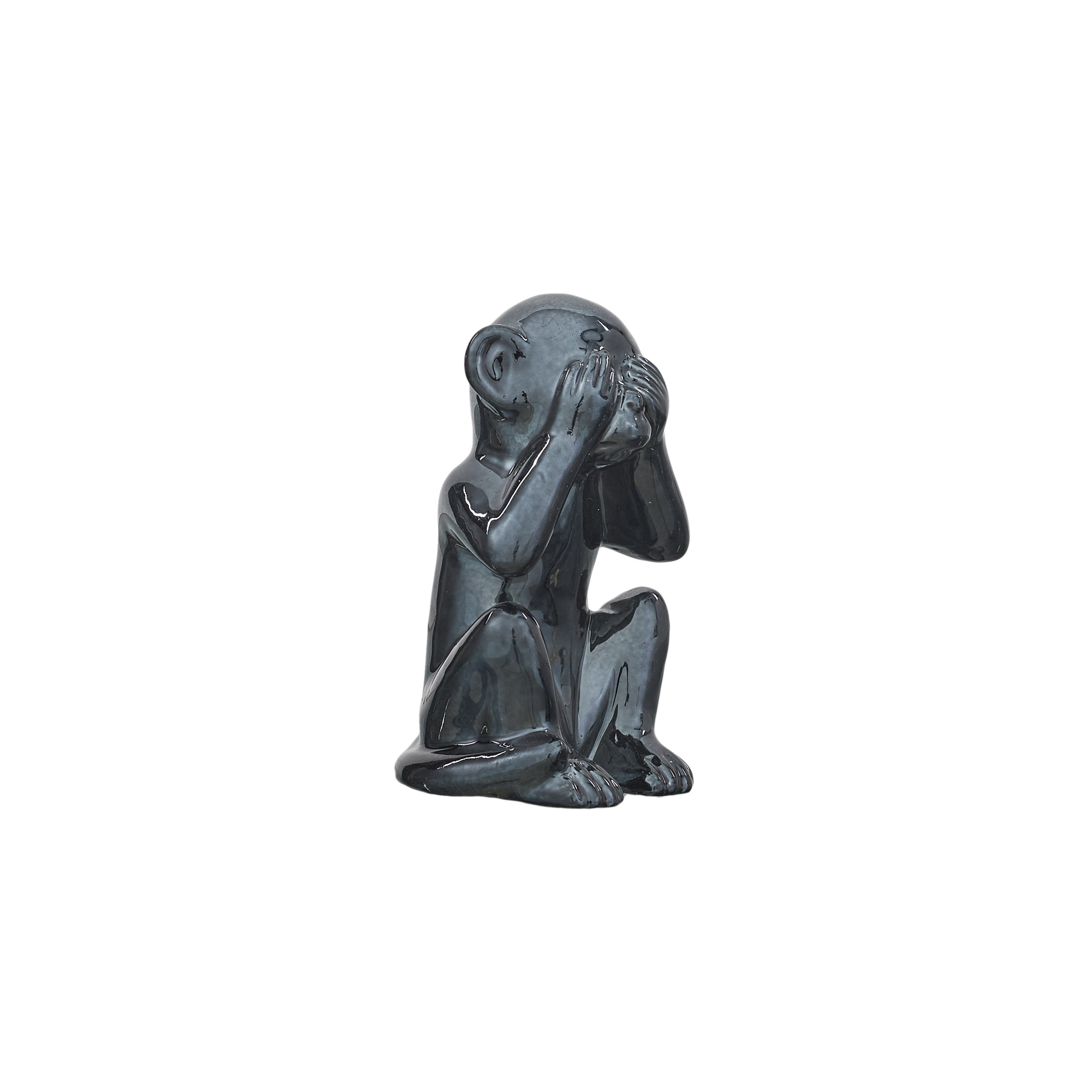 Stokomani Maison statue singe déco brillante à poser