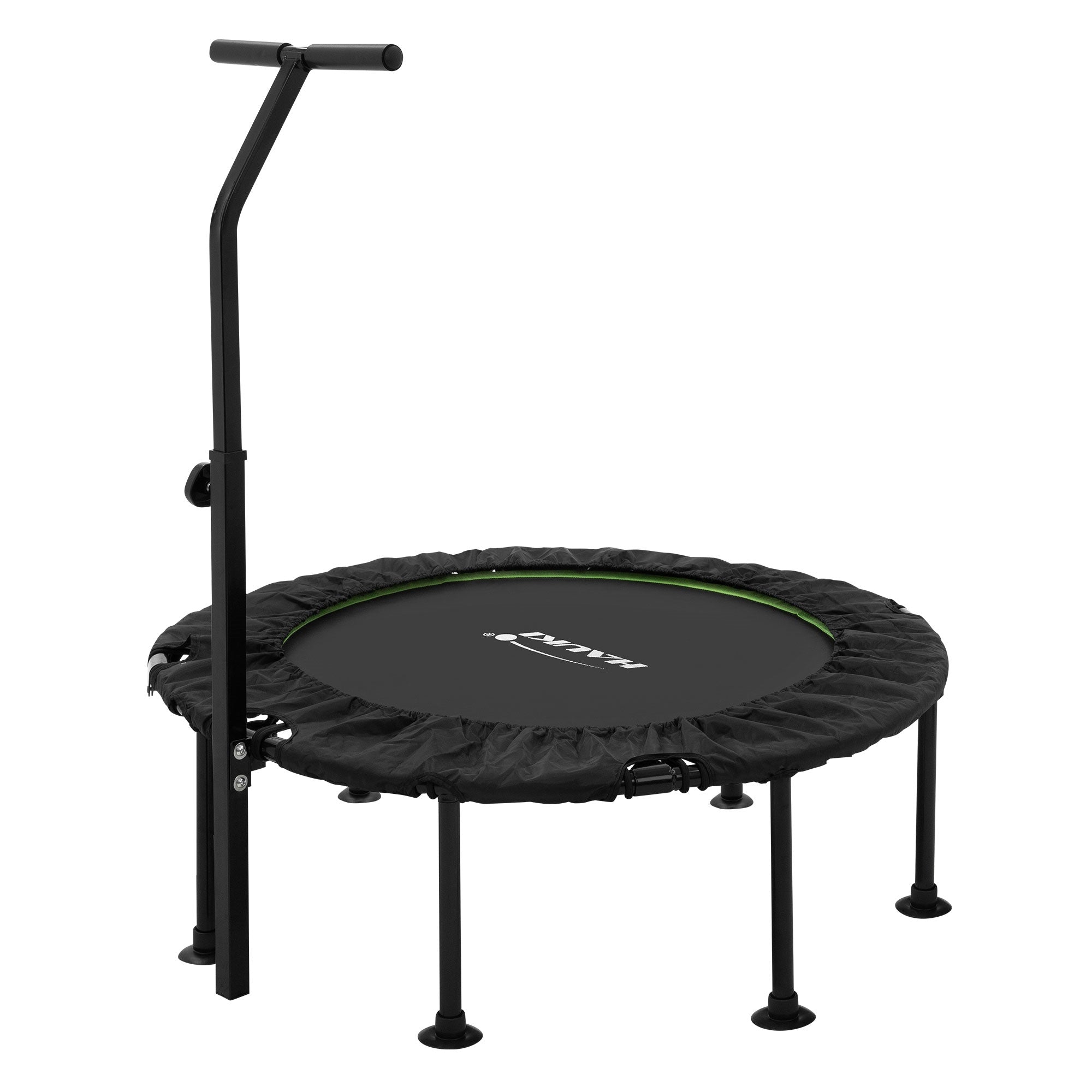 ECD Germany Hauki Trampoline fitness noir 102 cm avec barre