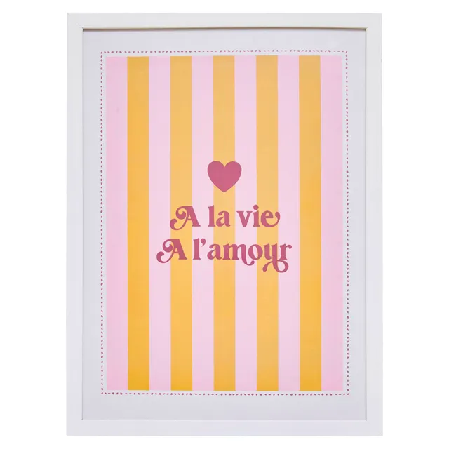 Stokomani Maison Affiche encadrée affiche amour chéri