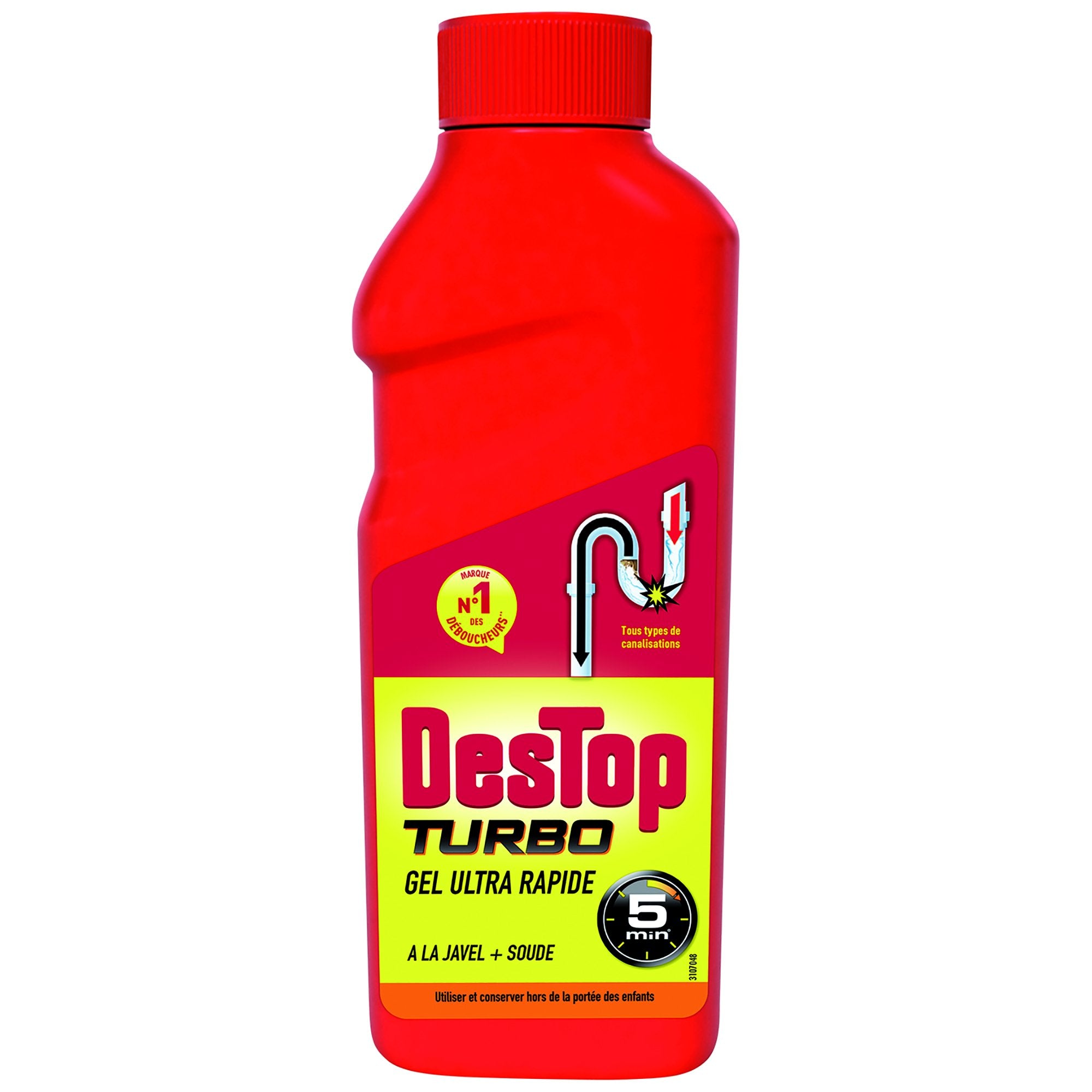 Destop Turbo gel déboucheur 5 min canalisations