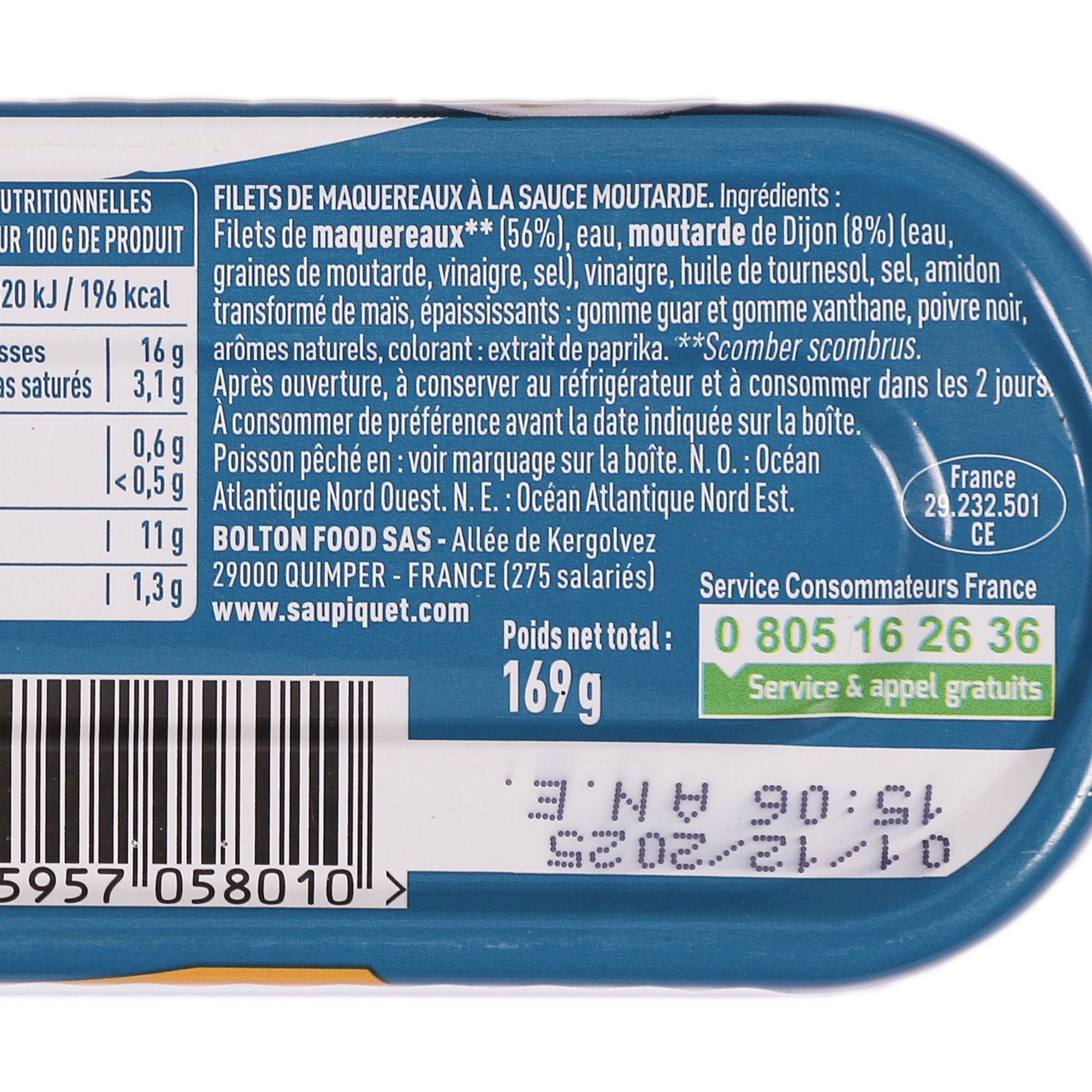 Stokomani Lot 2 Filets Maquereaux Moutarde Conserve