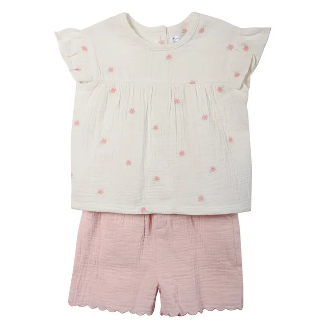 Stokomani Mode ensemble blouse et short 12M été