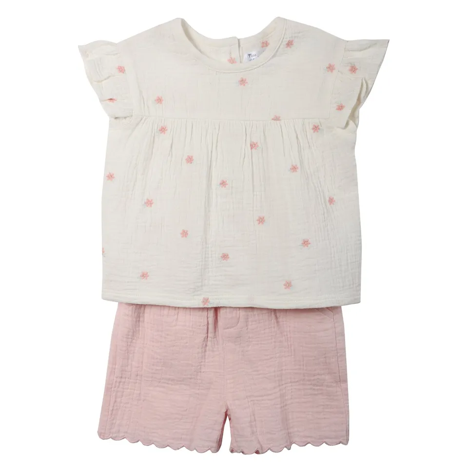 Stokomani Mode ensemble blouse et short 12M été