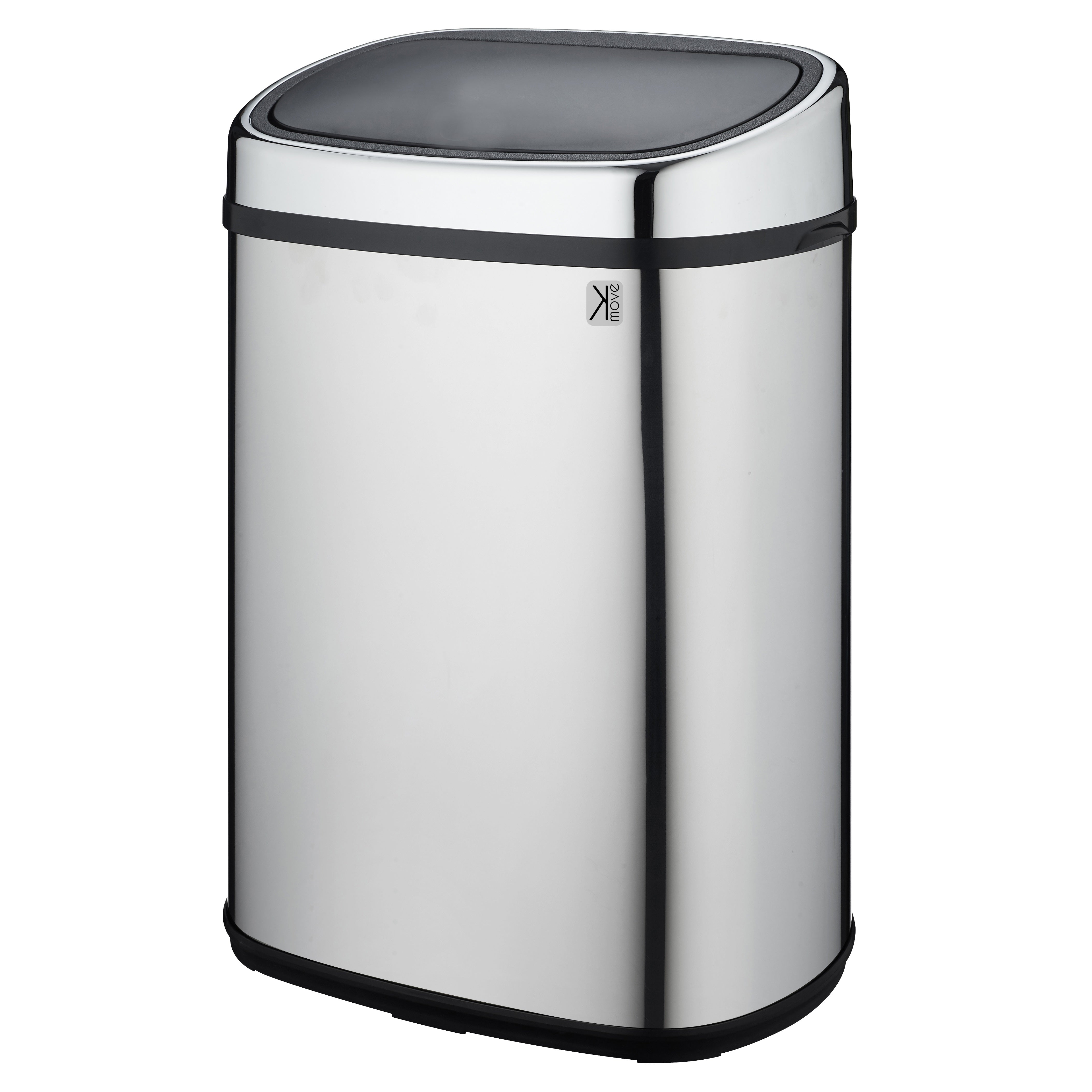 Red Deco City 48L poubelle cuisine inox push