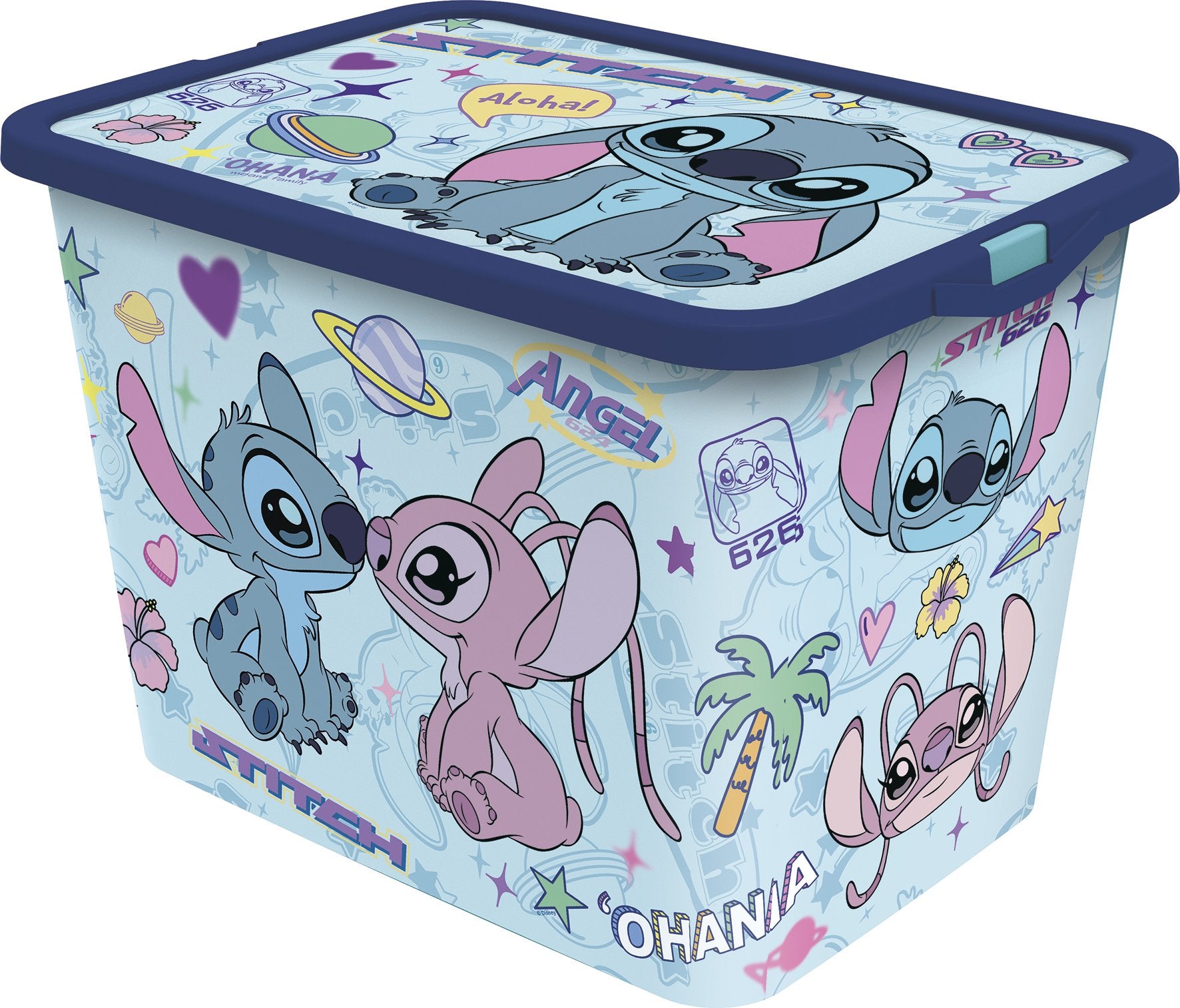 Stitch & Angel boîte de rangement 23 L plastique