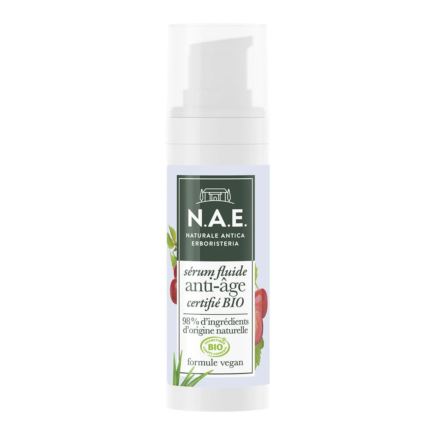 Sérum fluide anti-âge visage lisse et raffermit