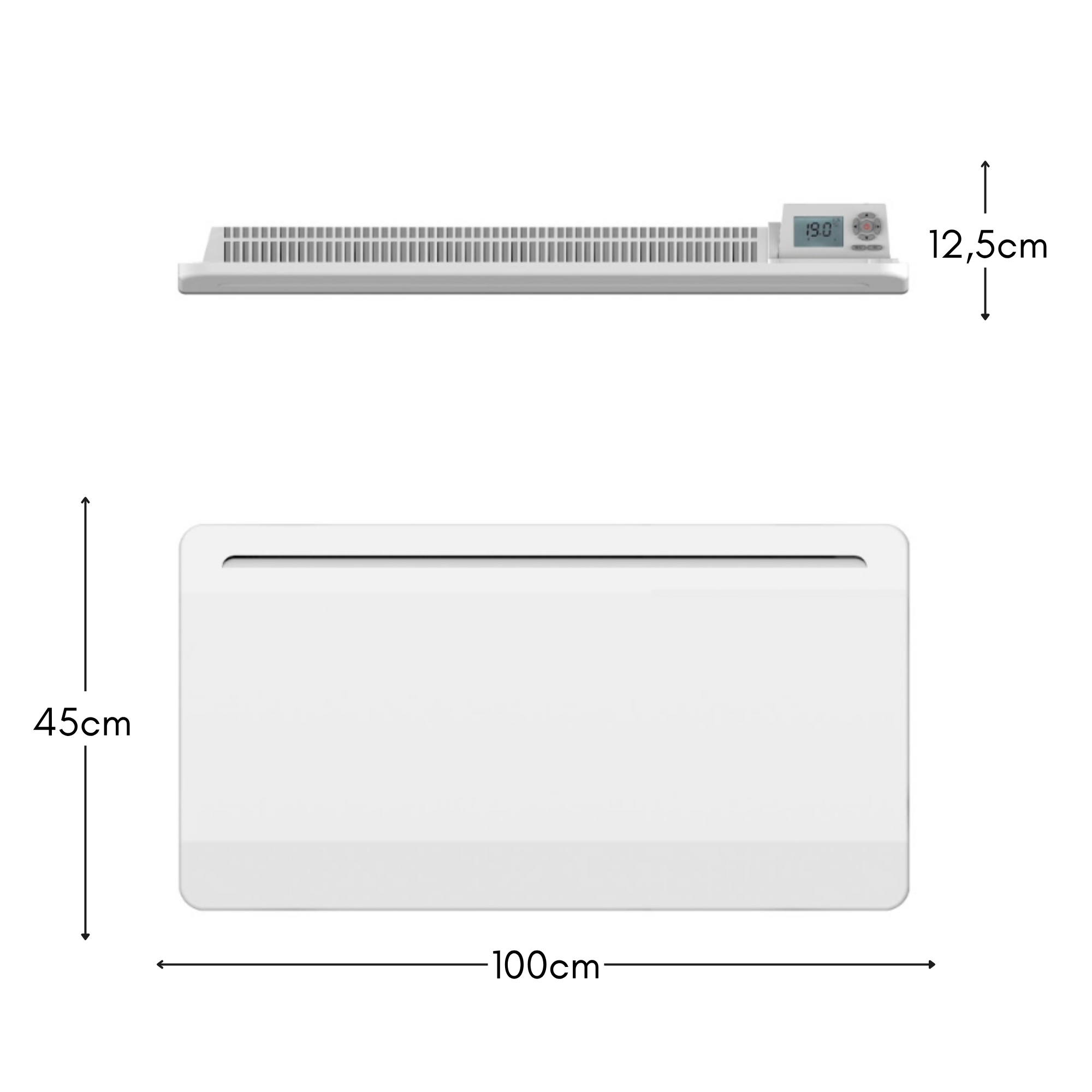 Red Deco Roswell radiateur céramique 2000W blanc 20 m²