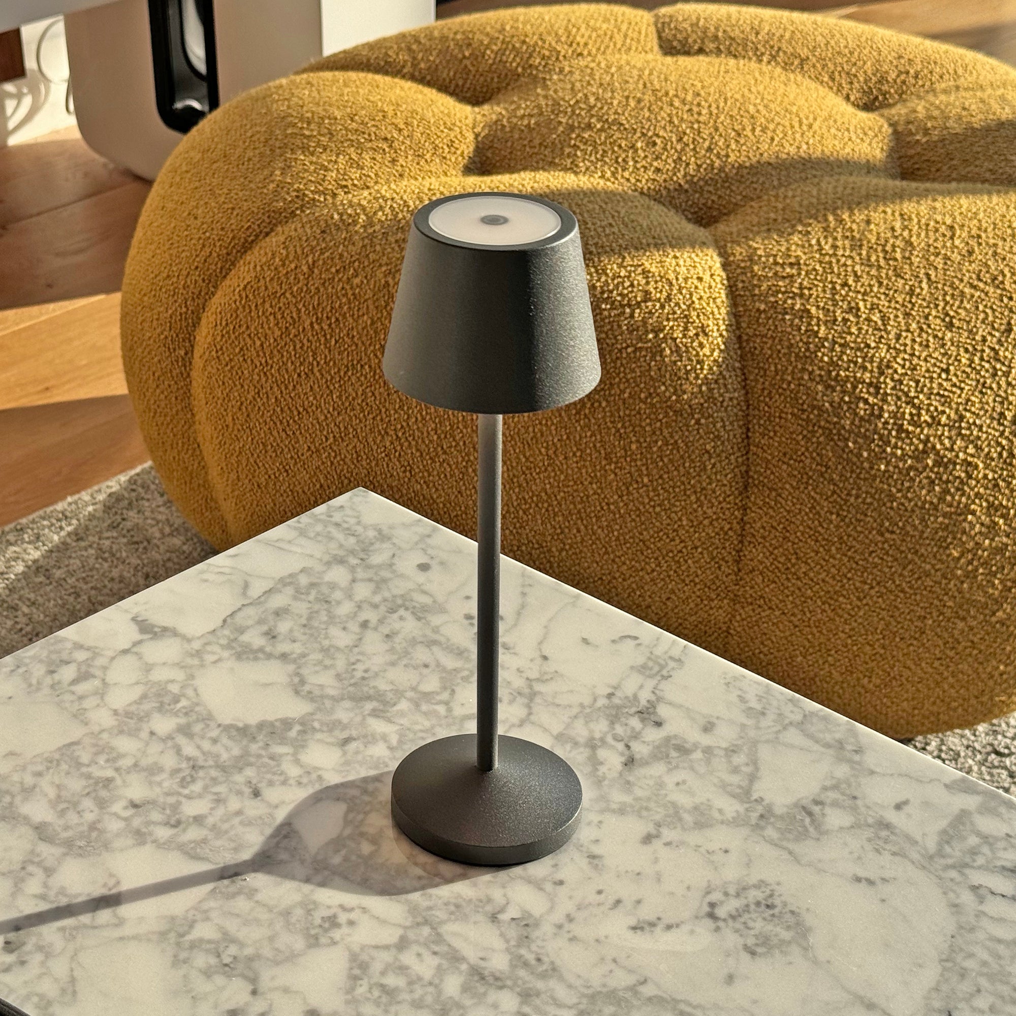 Red Deco Emily Rock H25cm Lot 9 lampes sans fil + plateau