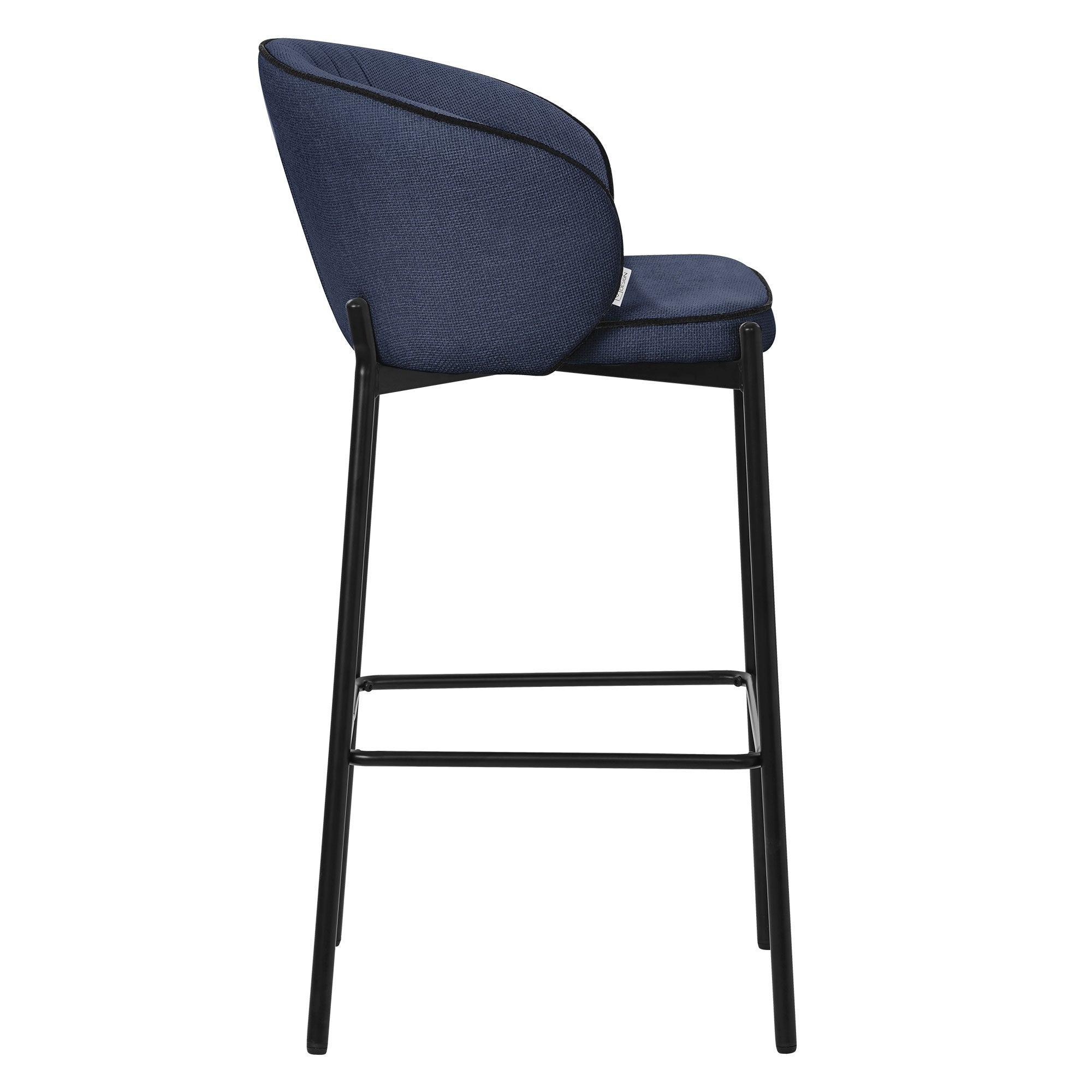 ECD Germany ML-Design tabouret de bar bleu foncé lot de 2