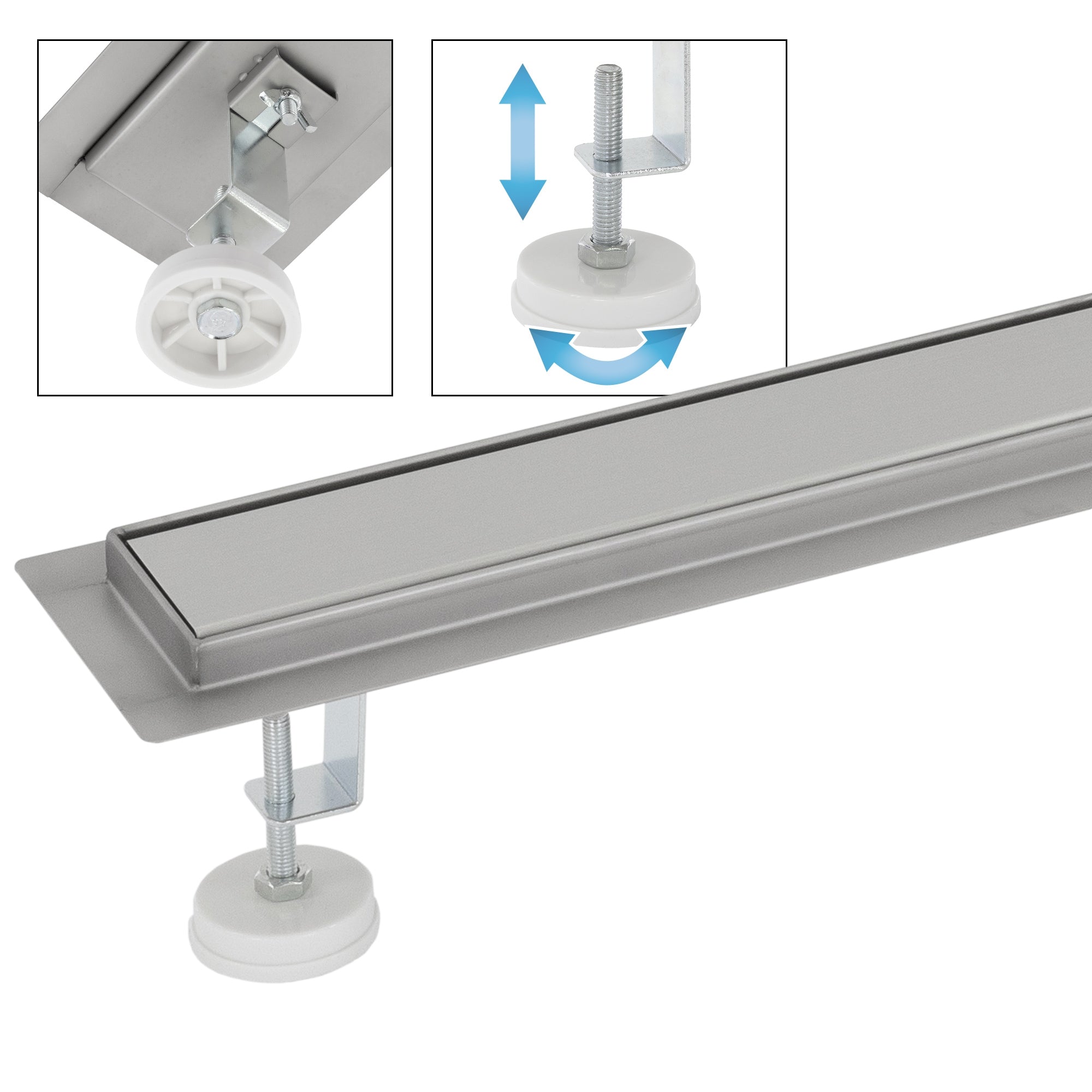 ECD Germany caniveau douche 60 cm inox argent ML-Design