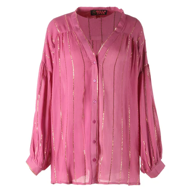 Stokomani Mode blouse grande taille violet XL