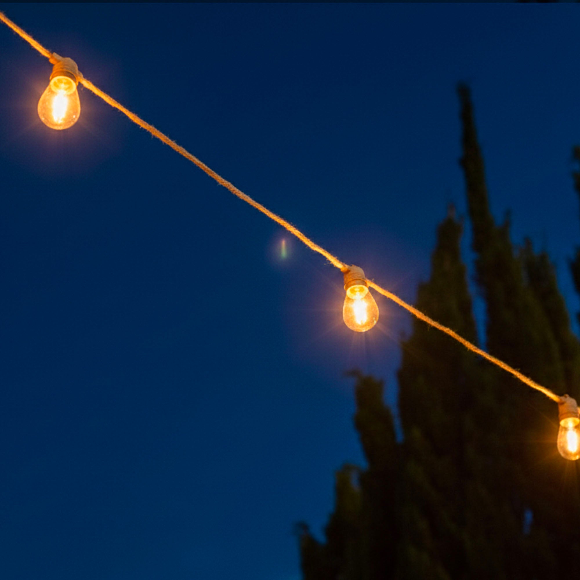 Red Deco Fantasy Cord guirlande solaire 8m 10 LED blanc chaud