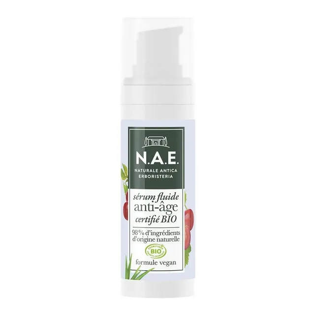 Sérum fluide anti-âge visage lisse et raffermit