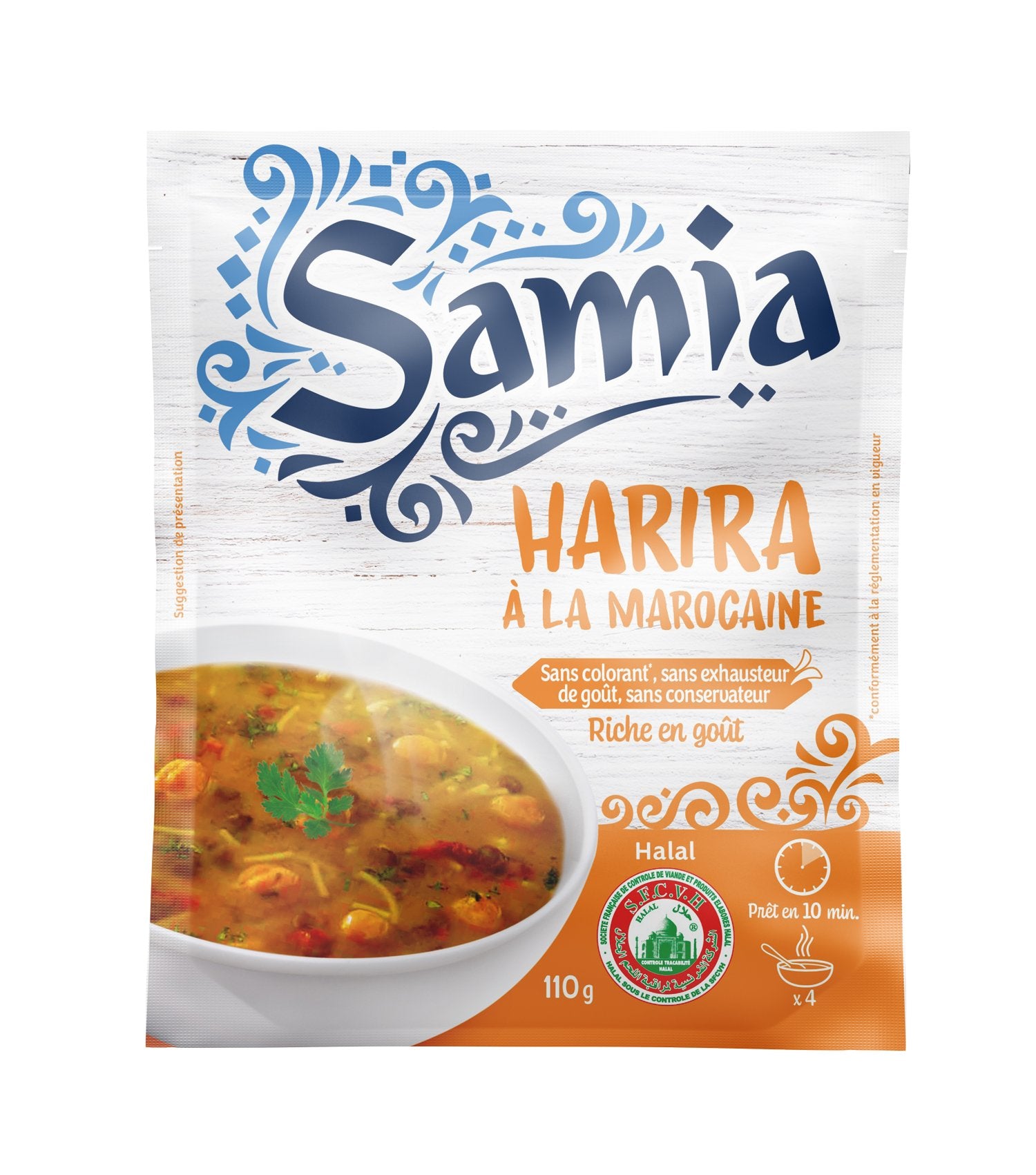 Soupe Harira marocaine halal soupe orientale prête