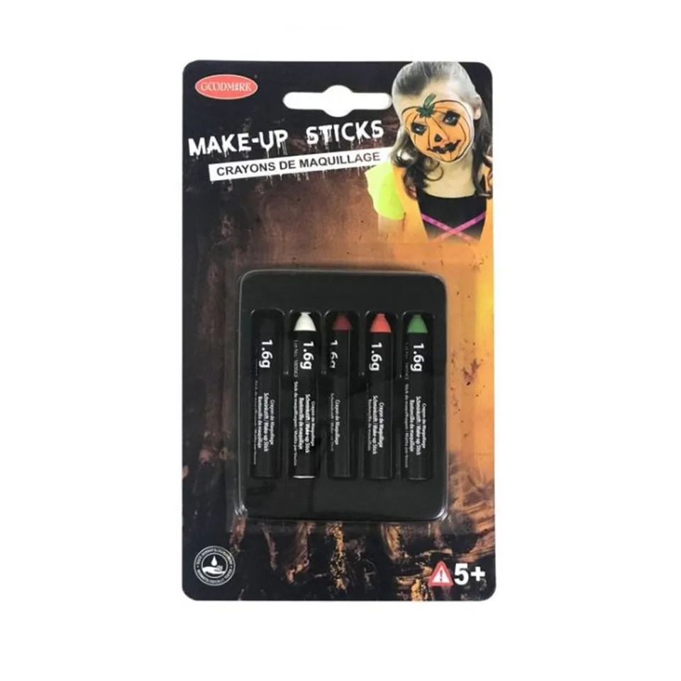 Stokomani Beauté Crayons maquillage Halloween 5 pièces visage