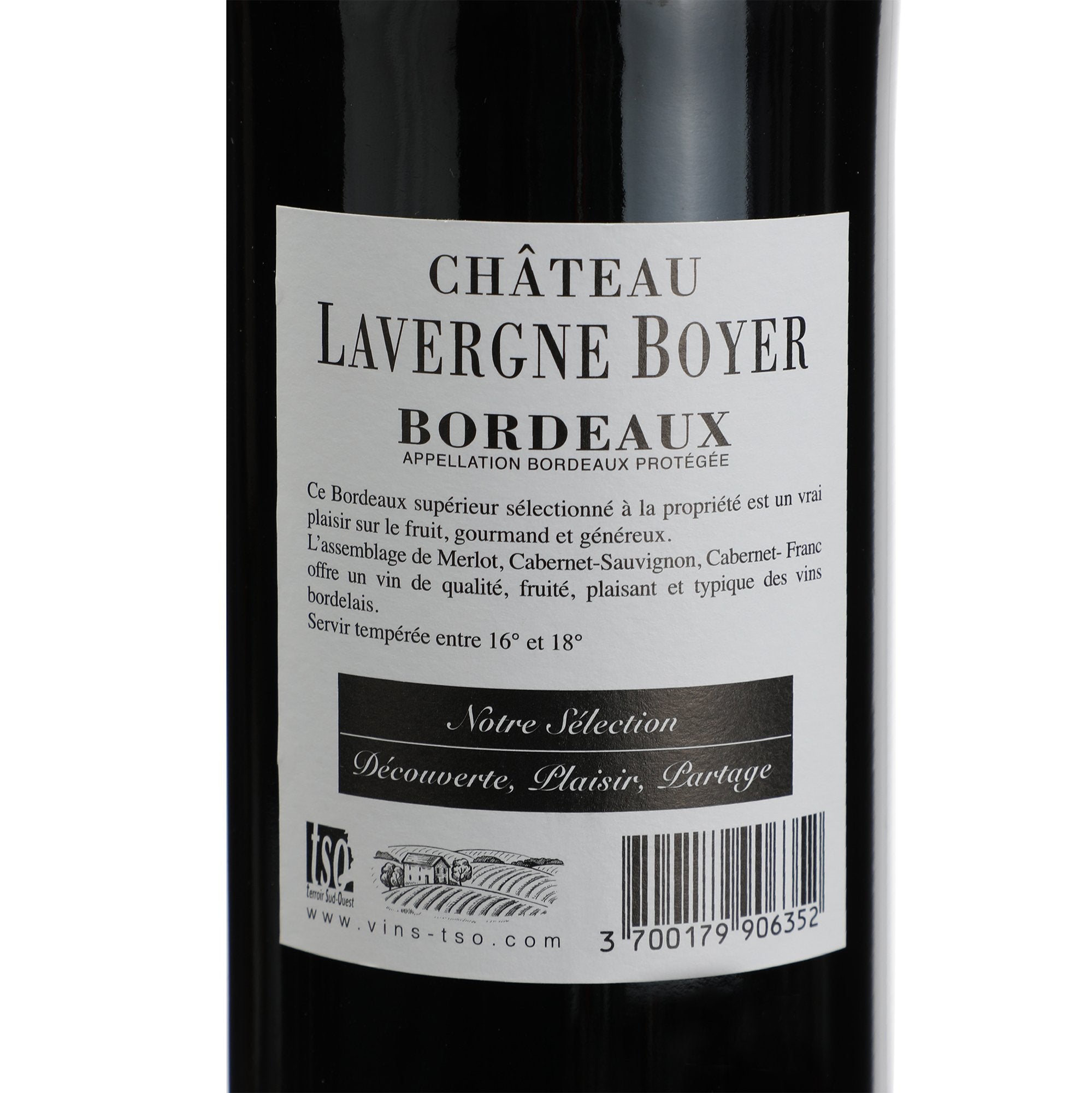 Château Lavergne Boyer coffret bois 2 bouteilles vin