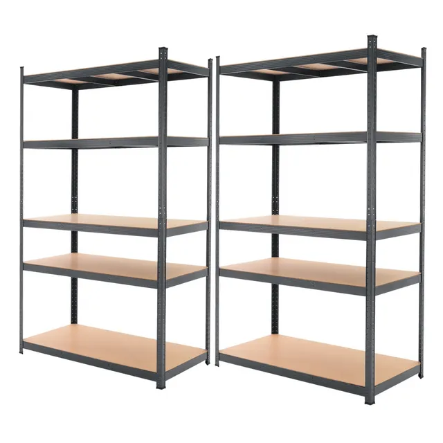 ECD Germany Werkstatt étagère métal anthracite 200x100x60 lot 2