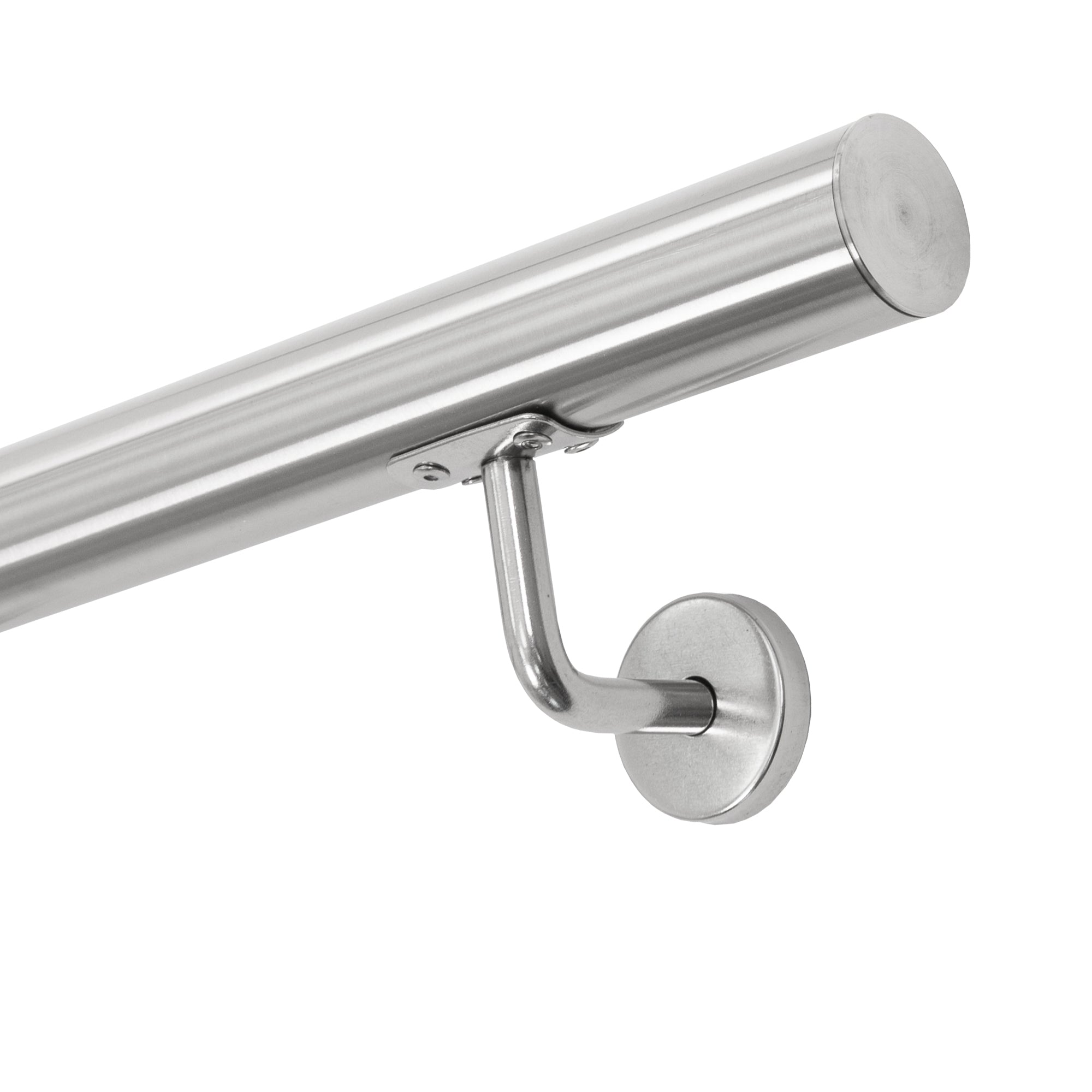 ECD Bâtiment main courante inox V2A 160 cm argent + fixations