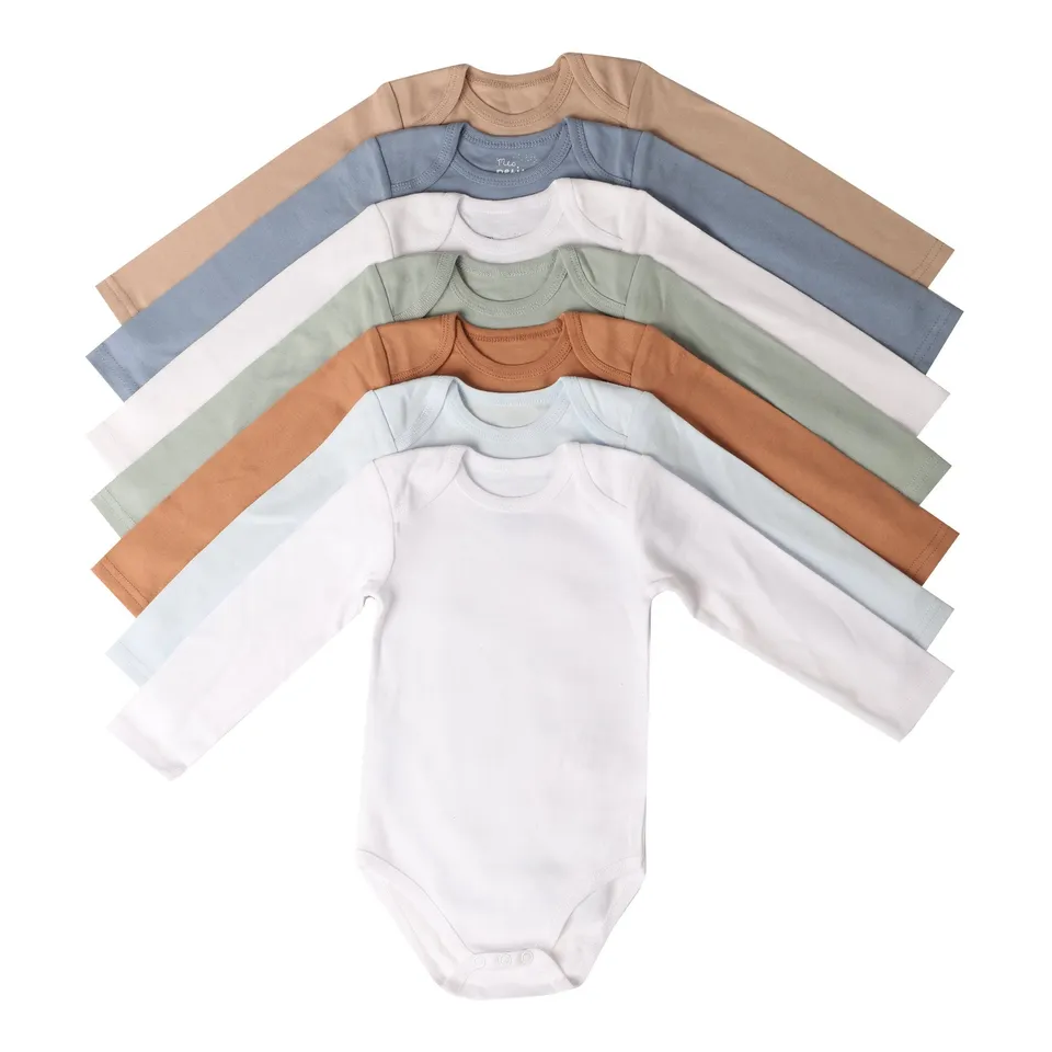 Stokomani Mode lot 7 bodies bébé bleu 3/23 mois