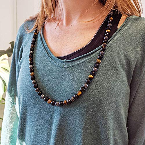 Shop-Story Triple Protection Collier Œil de Tigre Hématite