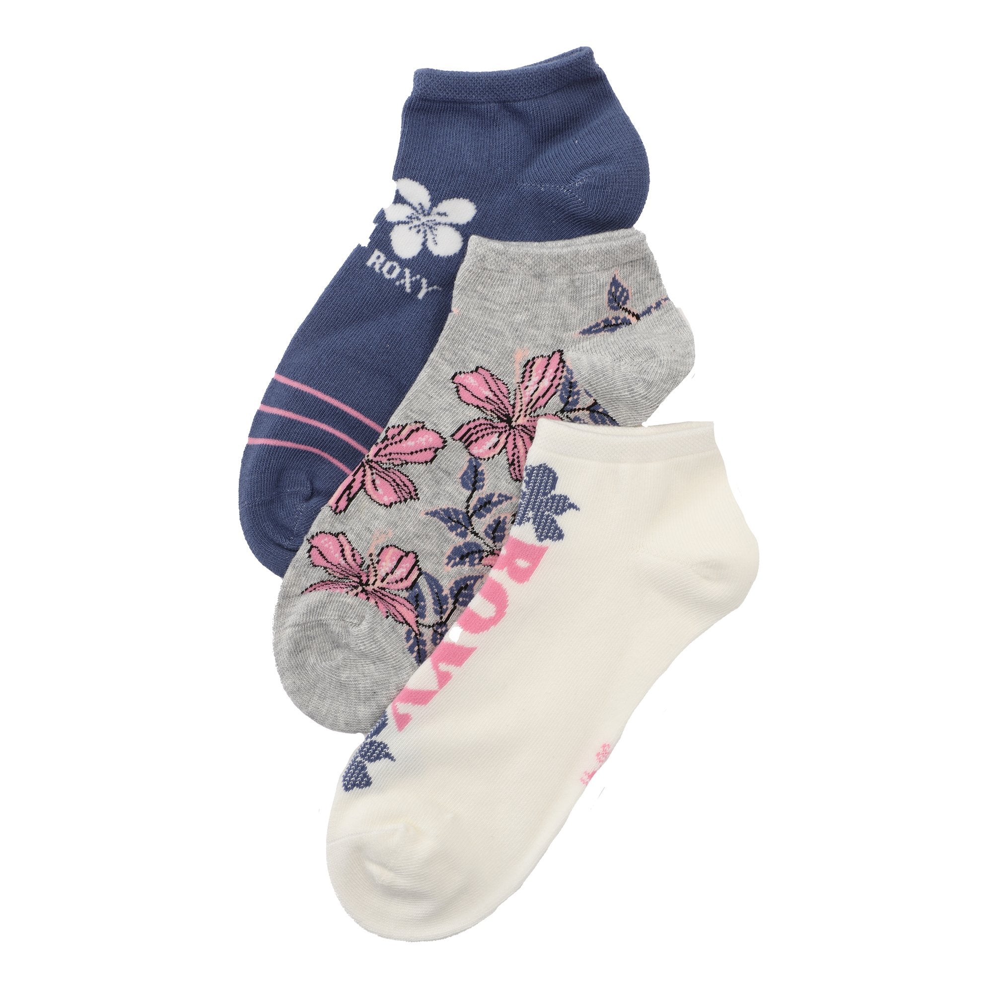 Stokomani Mode 3 paires chaussettes gris taille unique coton