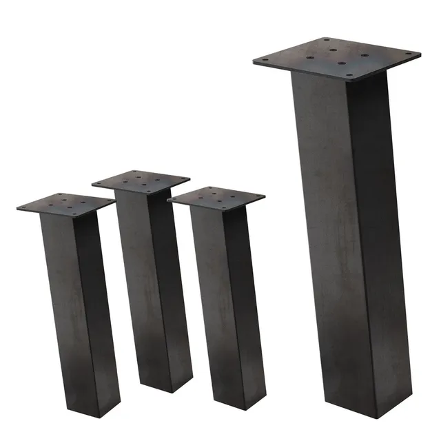 ECD Möbel Pied de table acier 42 cm lot 4 incliné 500 kg