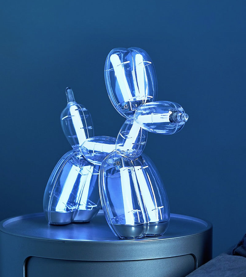 Lexon X Jeff Koons Balloon Dog lampe LED pop art