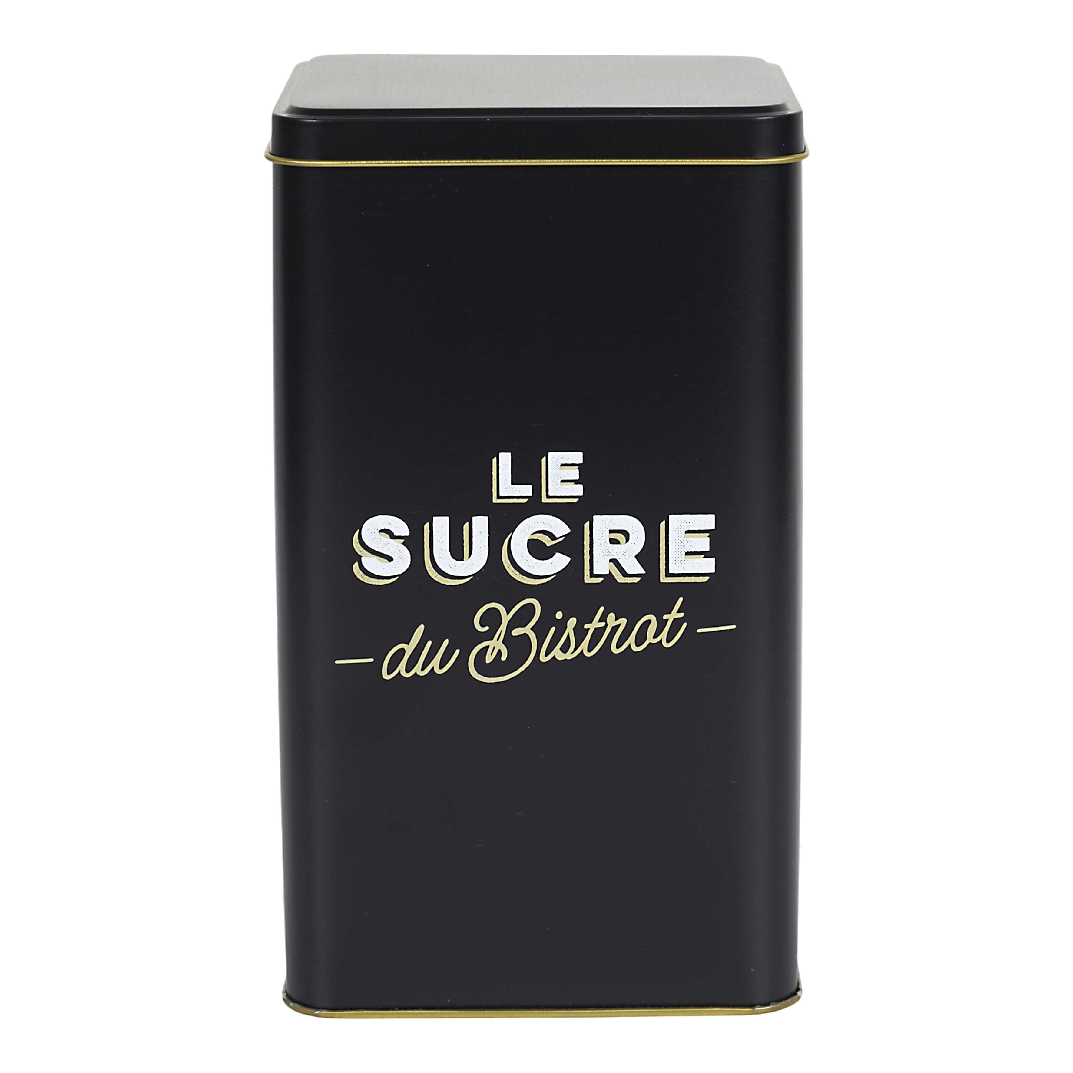 Stokomani Maison boîte à sucre métal Bistrot 10,8 cm