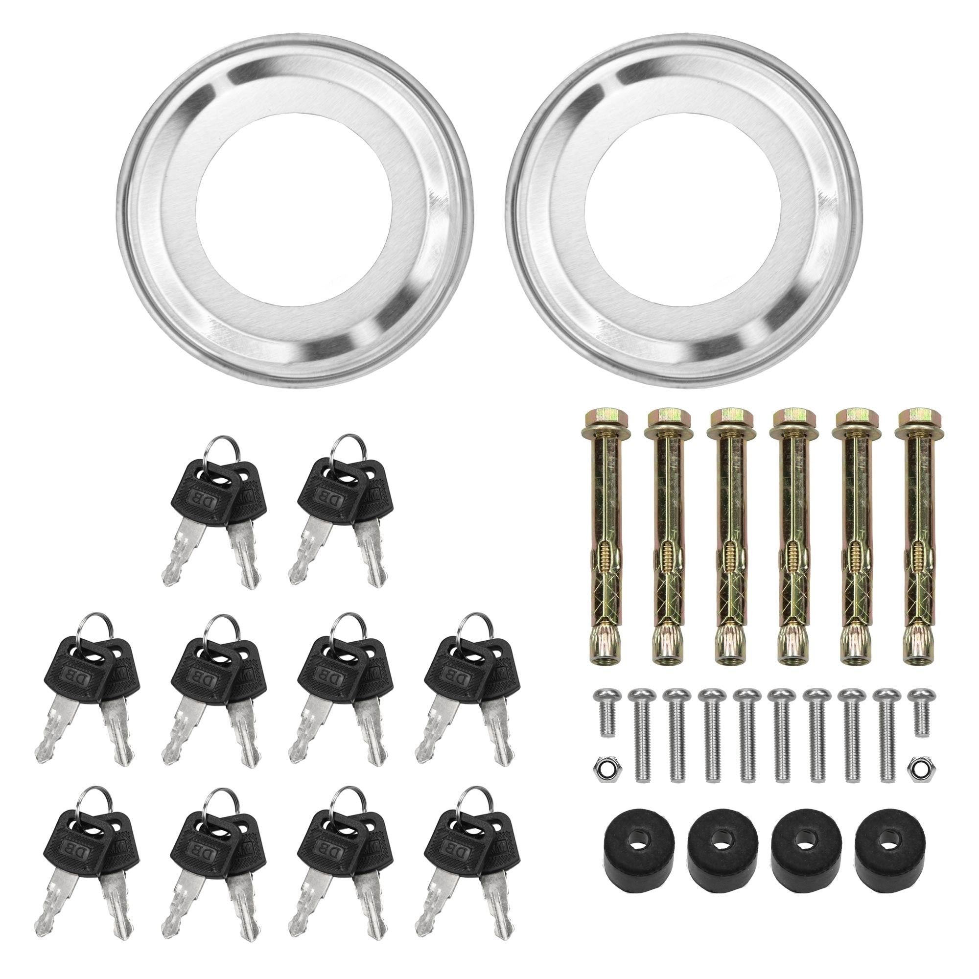 ECD Germany boîte aux lettres collective inox 10 cases sur pied