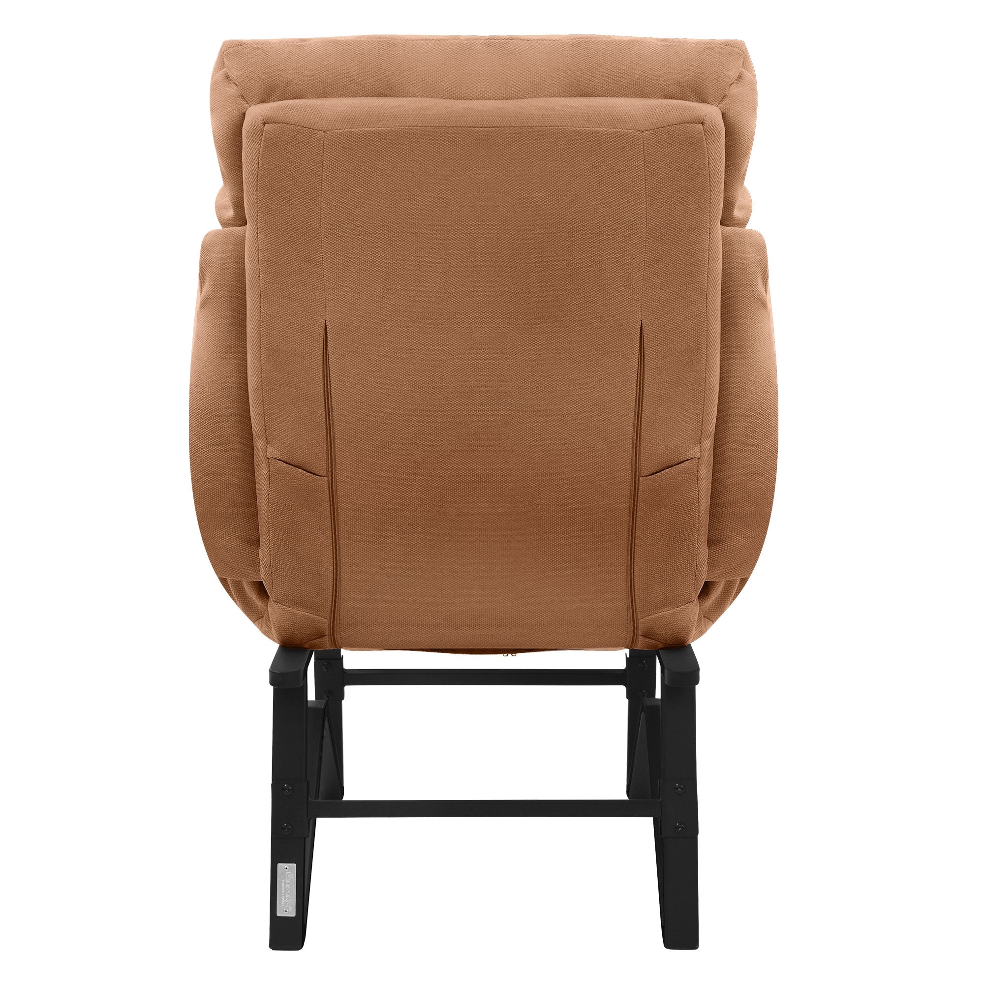 ECD Germany ML-Design fauteuil relax marron lin 85x82 cm