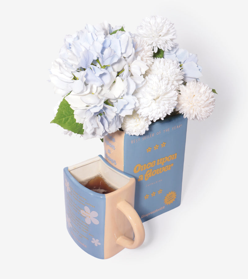 L'avant gardiste vase livre Once upon a flower bouquet